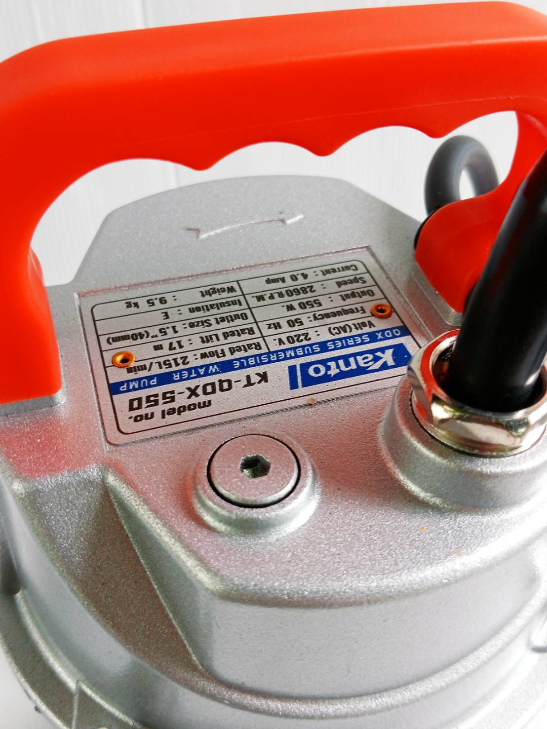 ปั้มไดโว่อลูมิเนียม1.5" KT-QDX-550 KANTO