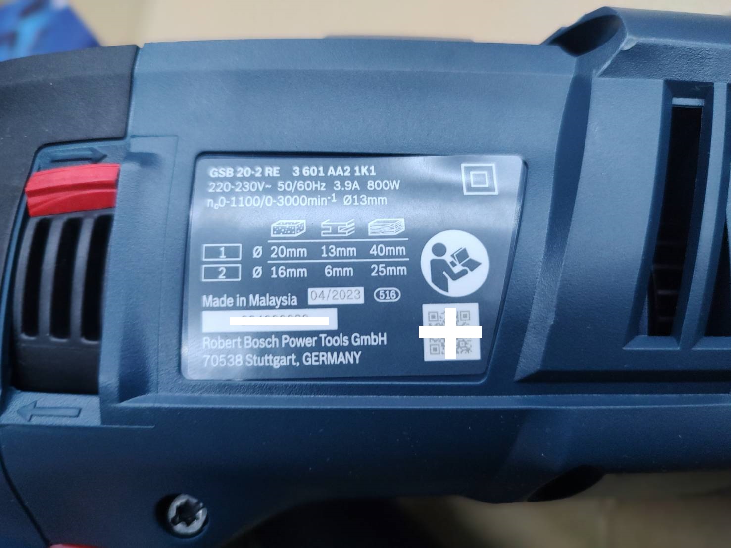 สว่านกระแทก GSB20-2RE BOSCH