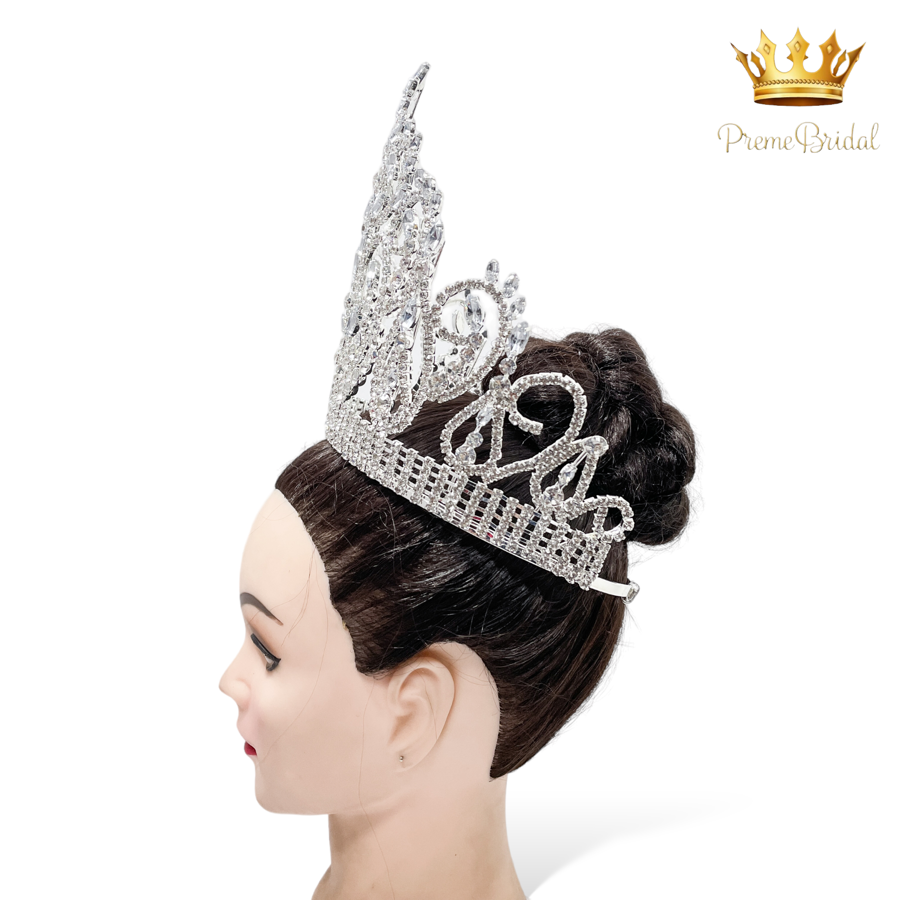 (พร้อมส่งจากไทย) มงกุฏ 098 สีเงิน มงกุฎนางงาม มงกุฎเพชร มงกุฎประกวด สินค้าพร้อมส่ง ไม่ต้องรอนาน งานพรีเมี่ยม