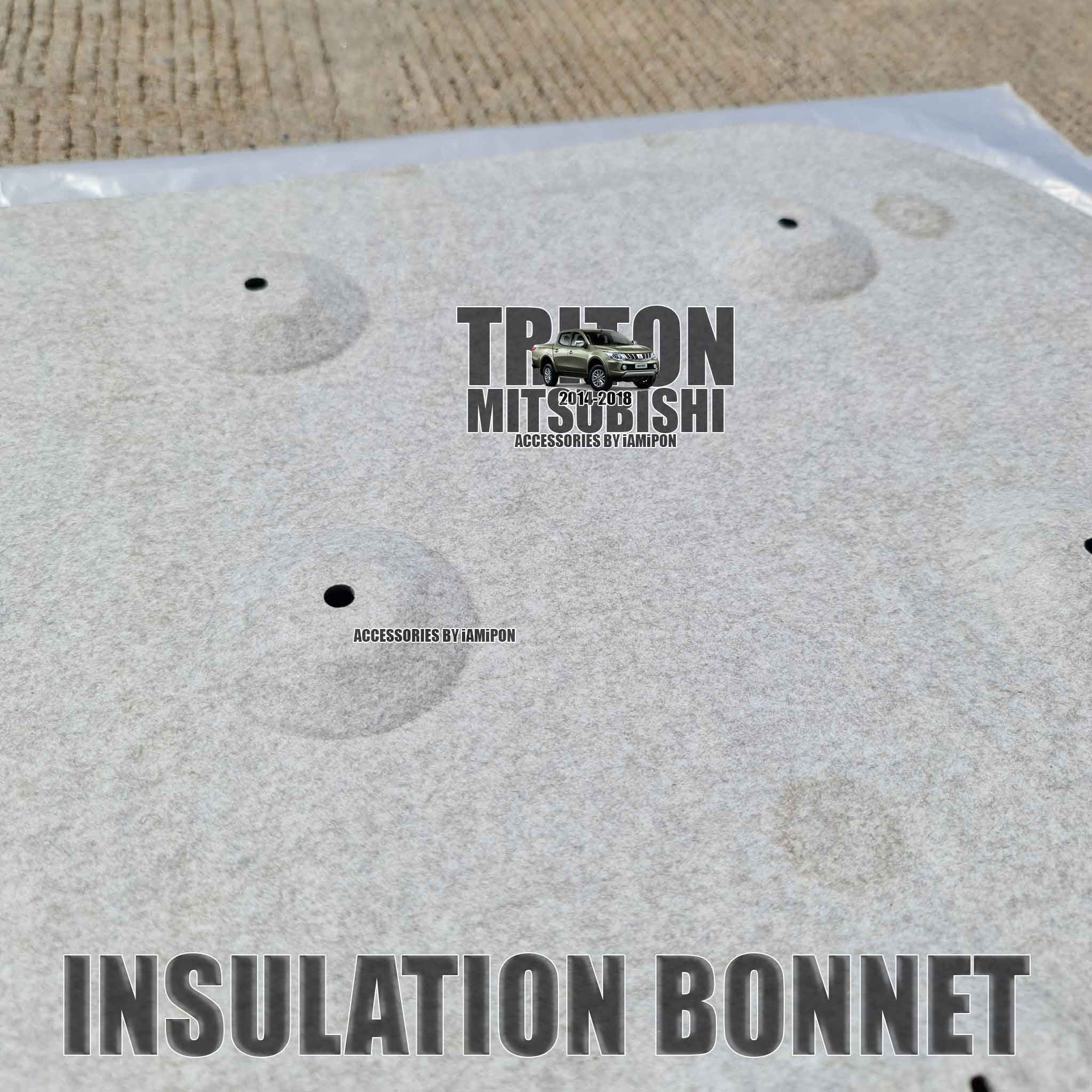 แผ่นกันความร้อนฝากระโปรงหน้า MITSUBISHI TRITON 2014-2018