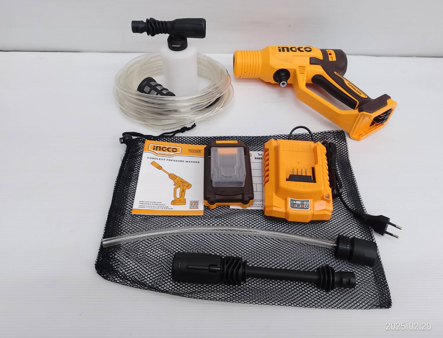 INGCO ปืนอัดฉีดแรงดันสูงไร้สาย 20V CPWLI20362