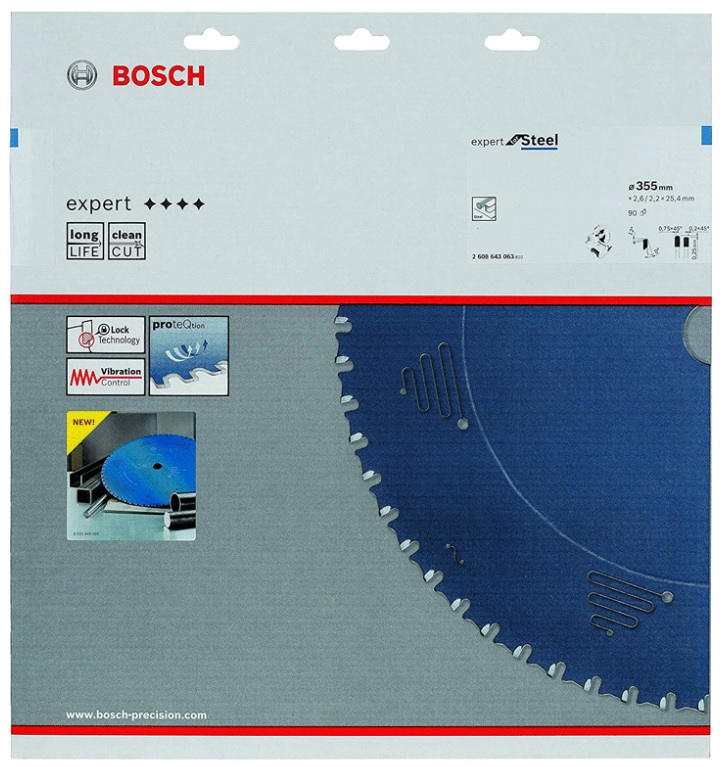 ใบเลื่อยตัดเหล็ก 14"x90T BOSCH #2608643063