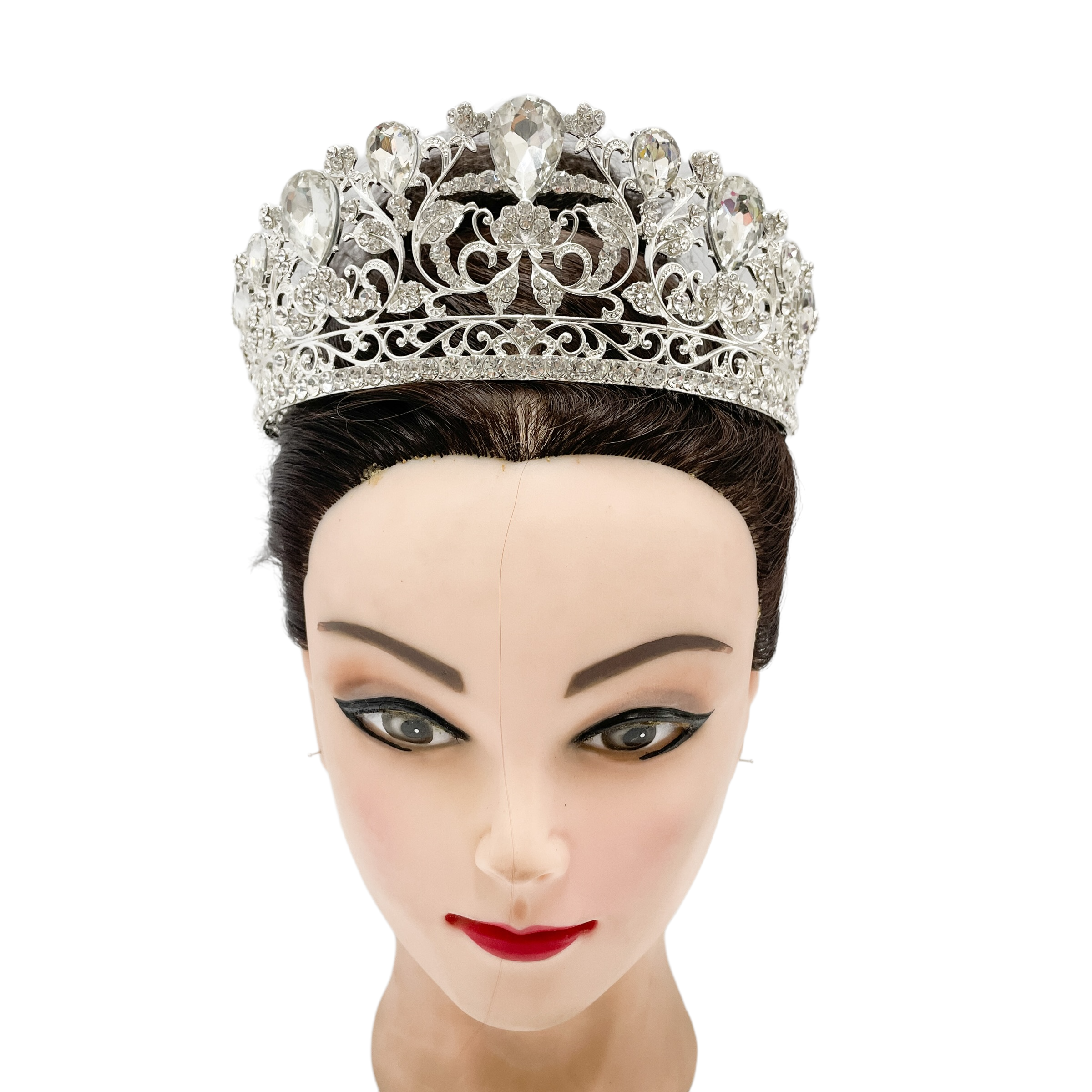 (พร้อมส่ง) เทียร่า 351 สีเงิน งานสวย ปราณีต QCเพชรทุกเม็ด สินค้าพร้อมส่งจากไทย