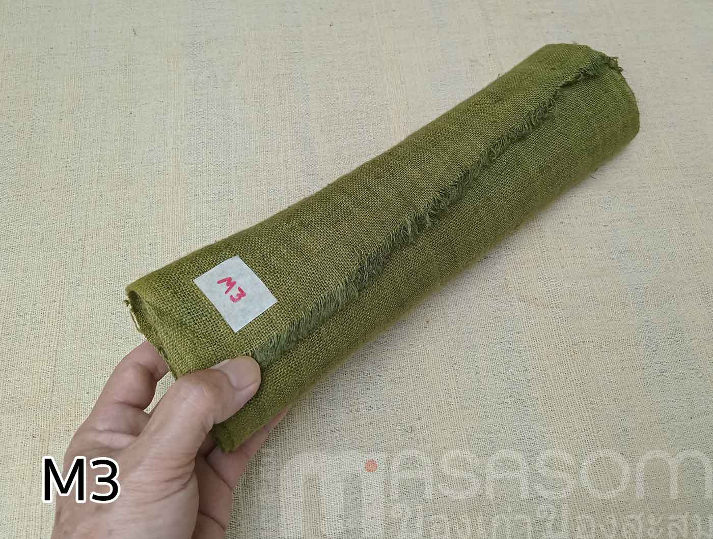 ผ้าใยกัญชงทอมือย้อมสี