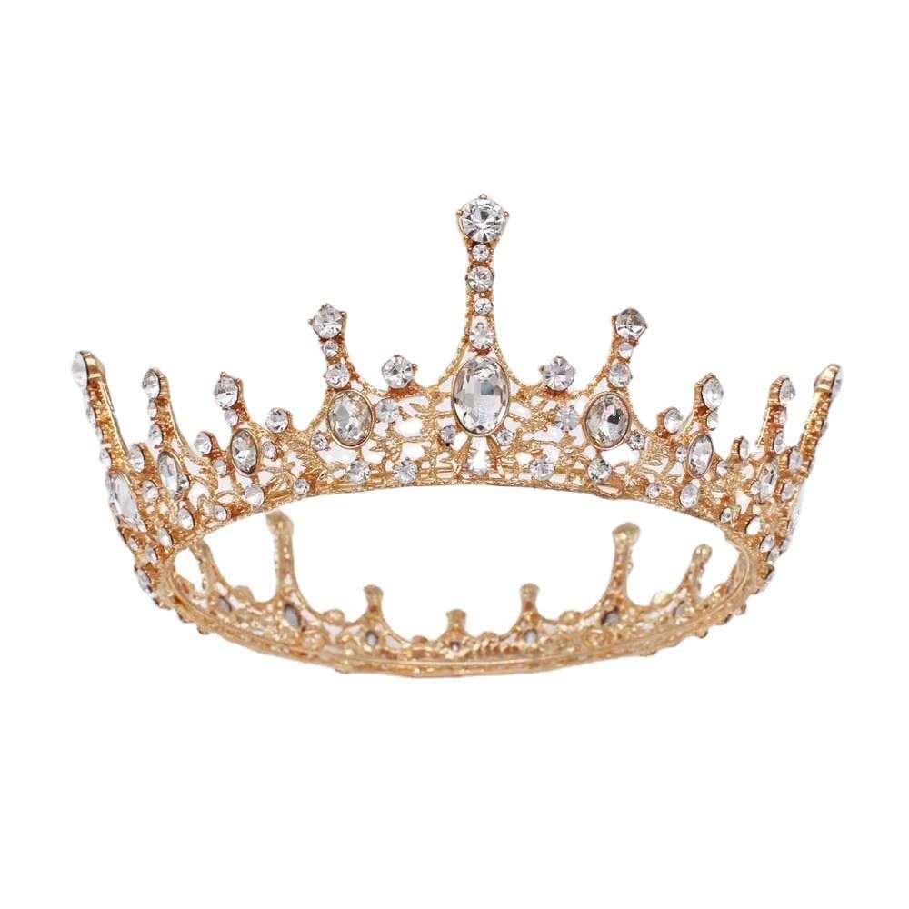 (พร้อมส่ง) มงกุฎ 033 มงกุฎฐานวงกลม มงกุฎเจ้าหญิง มงกุฎปัจฉิม สินค้าพร้อมส่งจากไทย