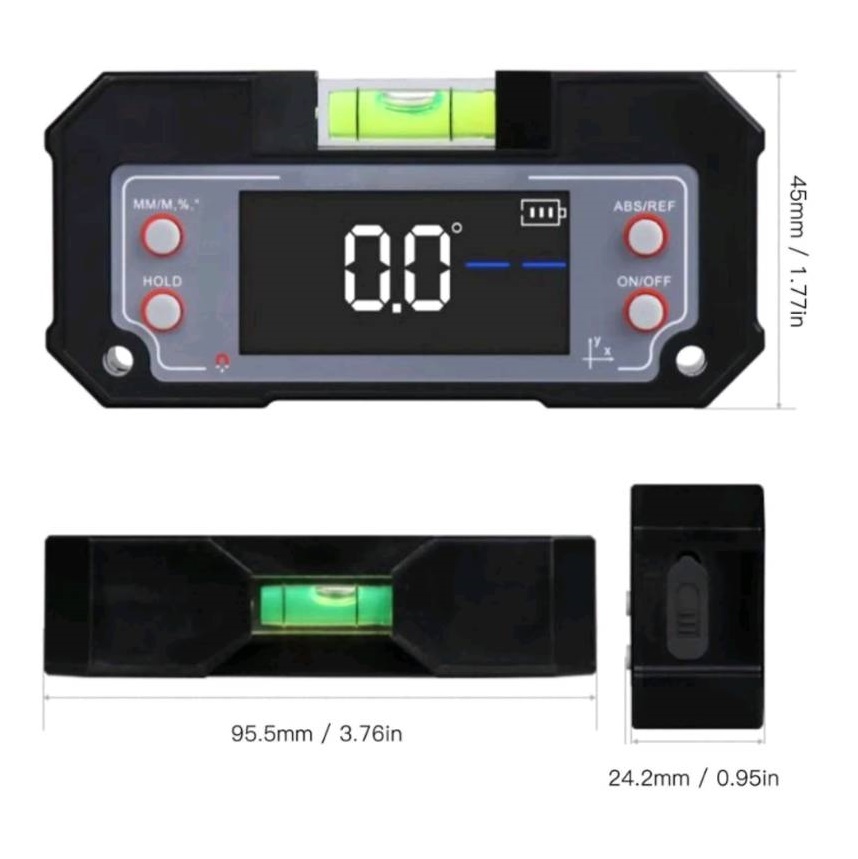 ระดับน้ำดิจิตอล3.5" 3.7V มีแม่เหล็ก