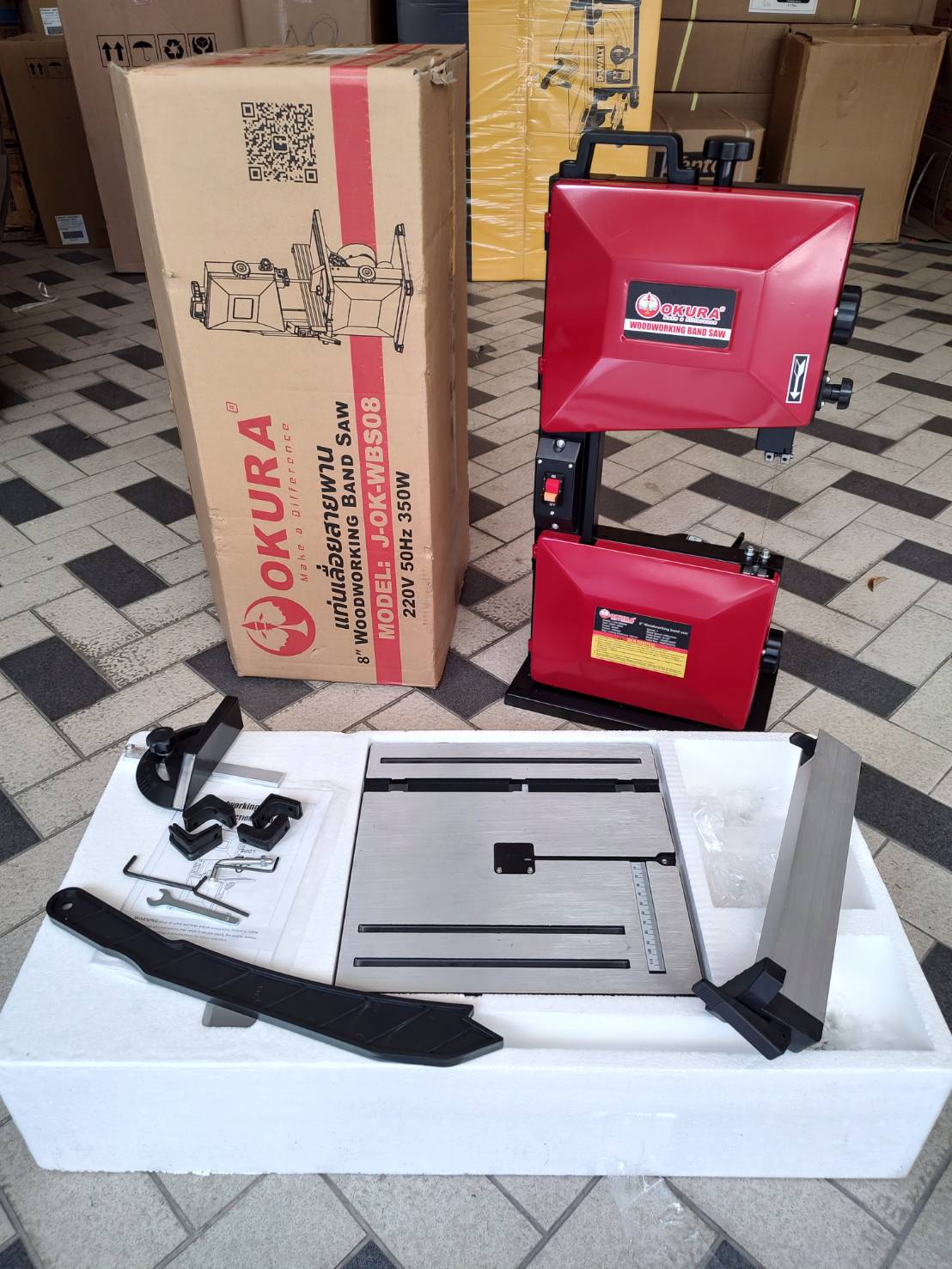 แท่นเลื่อยสายพาน8" J-OK-WBS08 OKURA