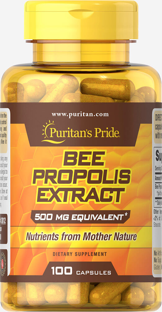 Puritan Bee Propolis 500 mg 100 Capsules