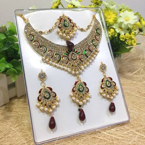 (พร้อมส่ง) เครื่องประดับอินเดีย 025