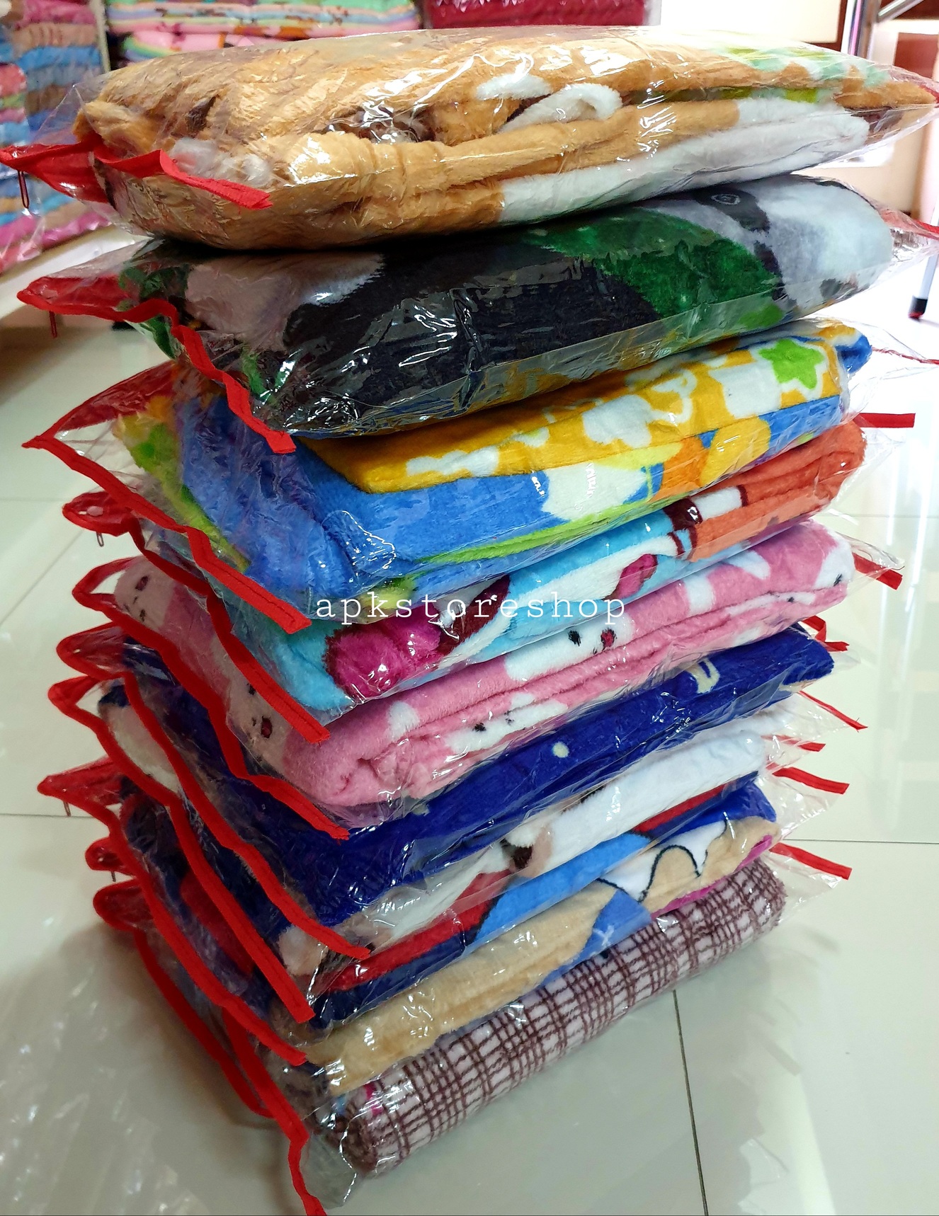 ขายส่ง ผ้าห่มนาโน แบบบาง #APK57-ลายการ์ตูน ส่ง 57 บาท