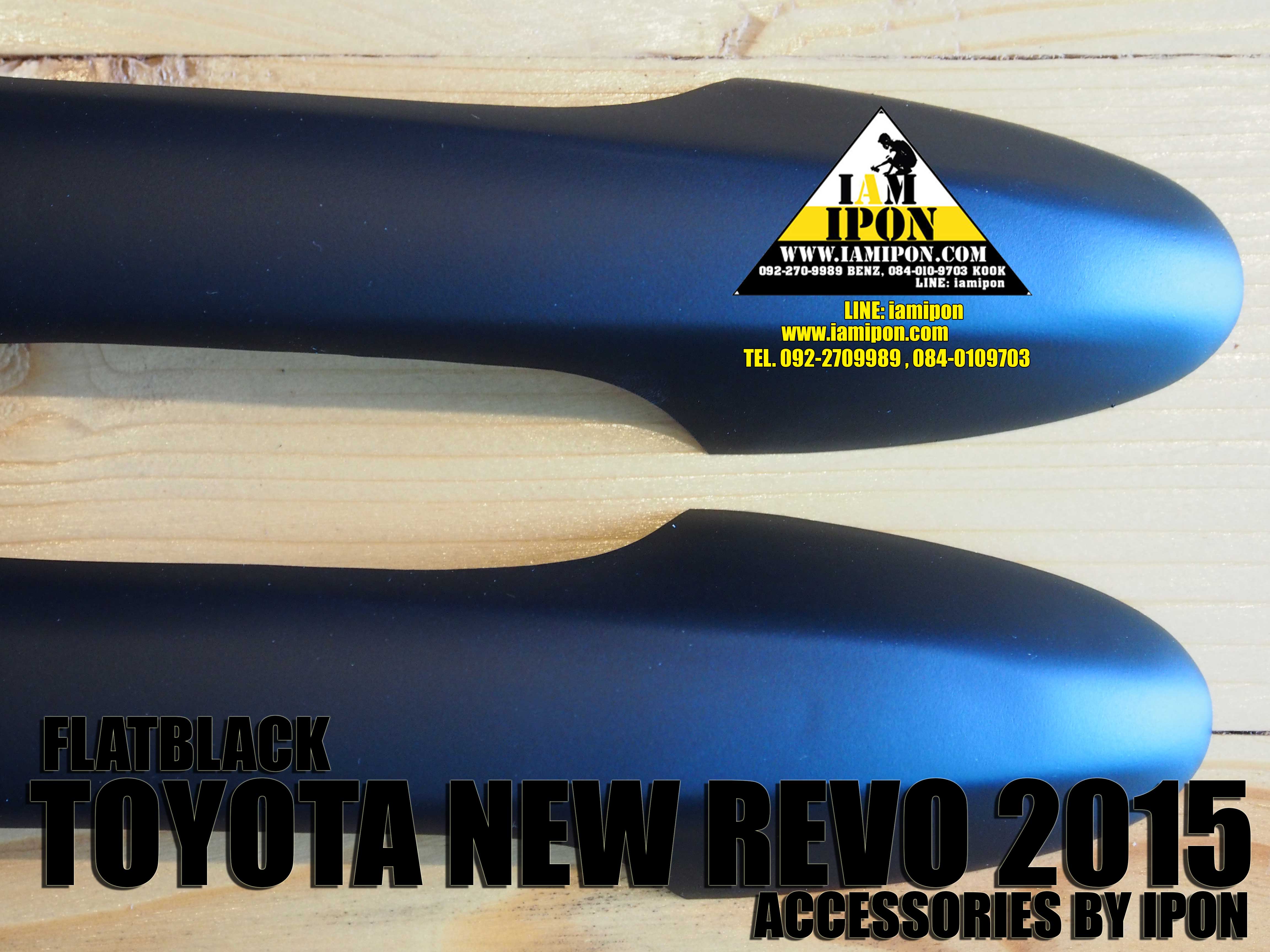 DOOR HANDLE TOYOTA REVO 2015 FLATBLACK ครอบมือจับดำด้านโตโยต้ารีโว่ใหม่ 2015