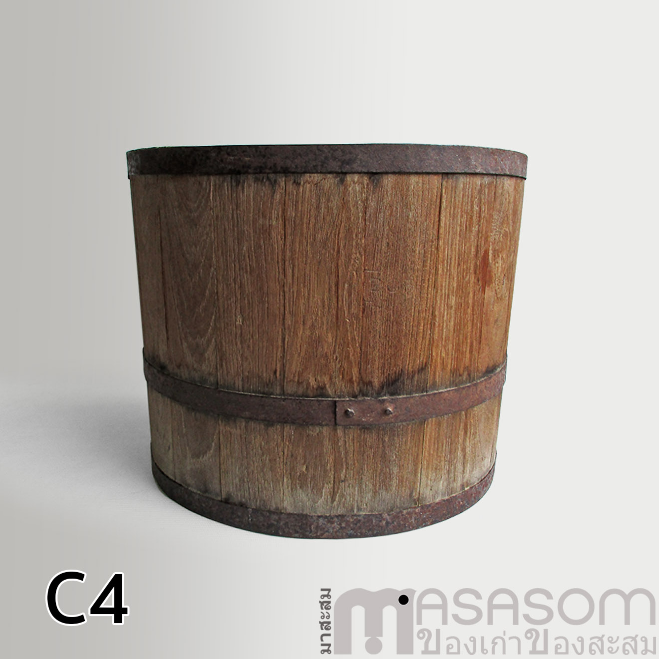 ถังไม้ตวงข้าวโบราณขนาด 20 ลิตร