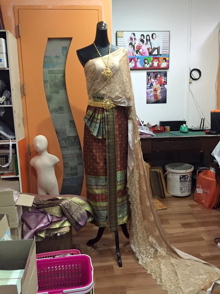 (พร้อมส่ง) ชุดไทยพร้อมส่ง รหัส 017