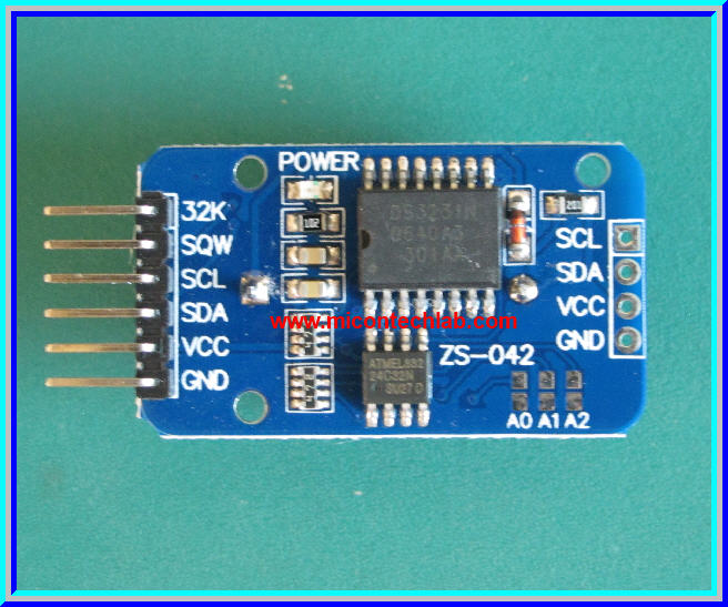 1x DS3231 ฐานเวลานาฬิกา พร้อมหน่วยความจำ AT24C32 แบตเตอรี่ CR2032