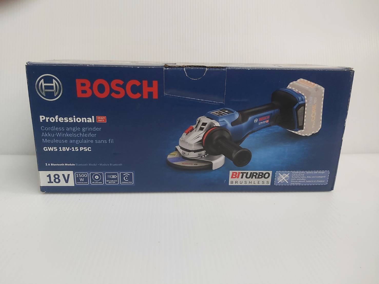 หินเจียร5" 18V GWS18V-15PSC BOSCH สวิทช์เซฟตี้ปรับรอบได้