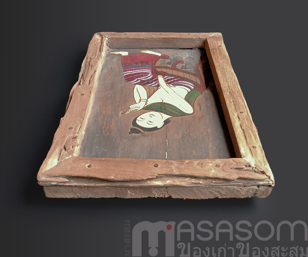 ภาพวาดในกรอบไม้เก่า