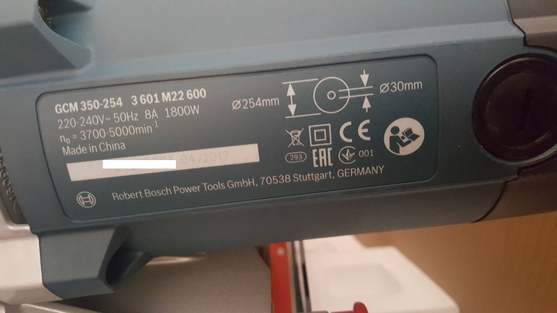 แท่นตัดองศา10" GCM350-254 BOSCH