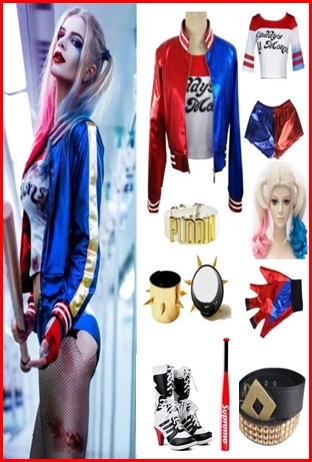 ชุด Harley Quinn / suicide squad 2016 / ชุดฮารี่ควิน
