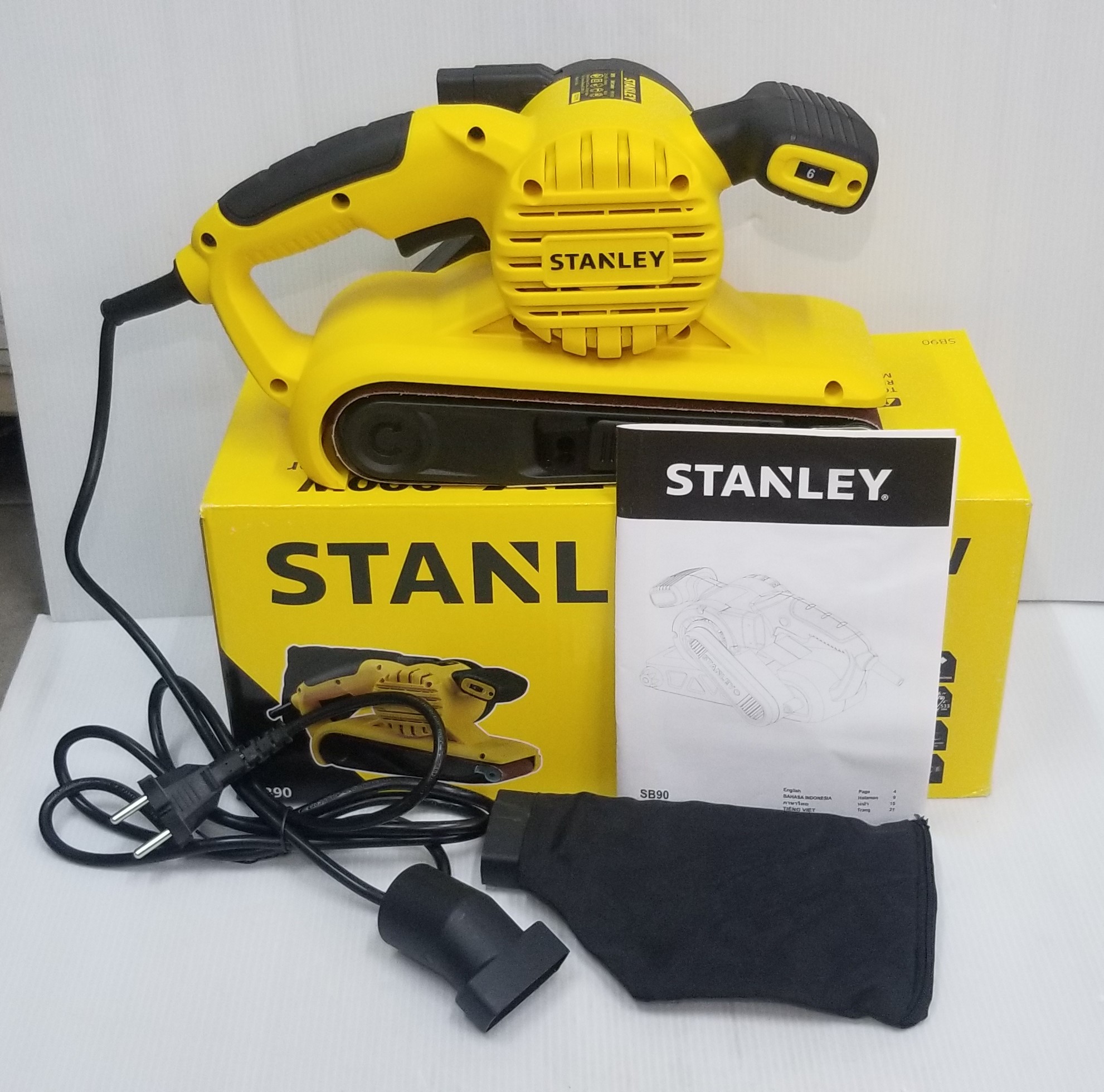 เครื่องขัดกระดาษทรายสายพาน3" SB90-B1 STANLEY