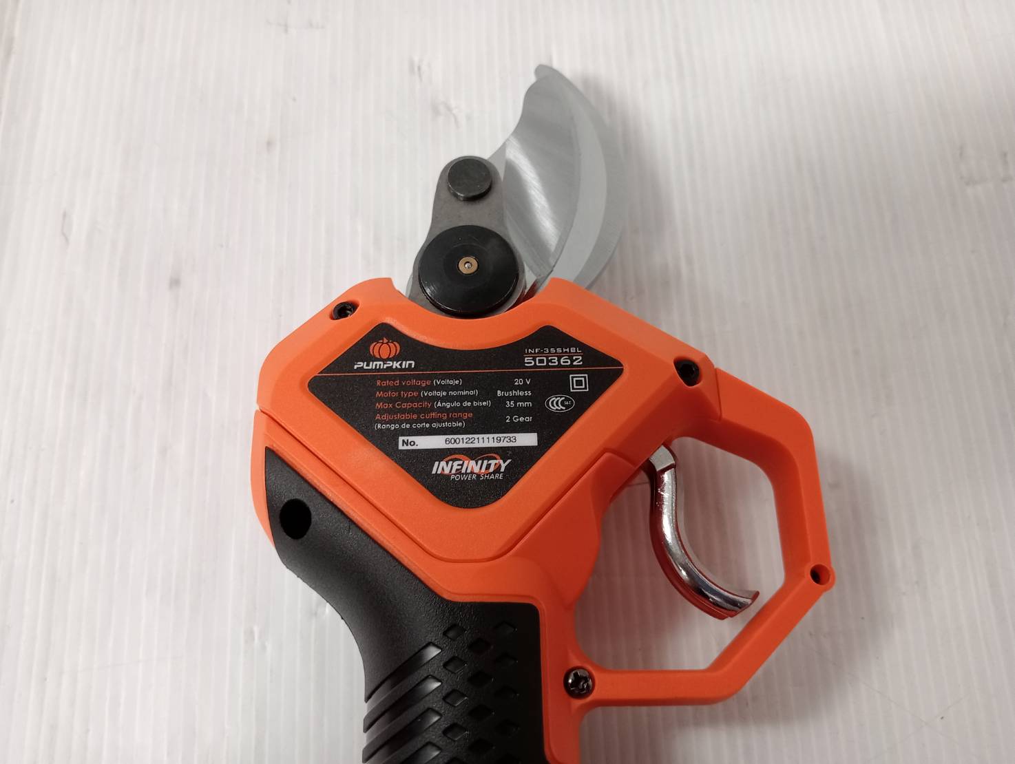 กรรไกรตัดกิ่งไม้20V INF-35SHBL PUMPKIN (ตัวเปล่า) 50362