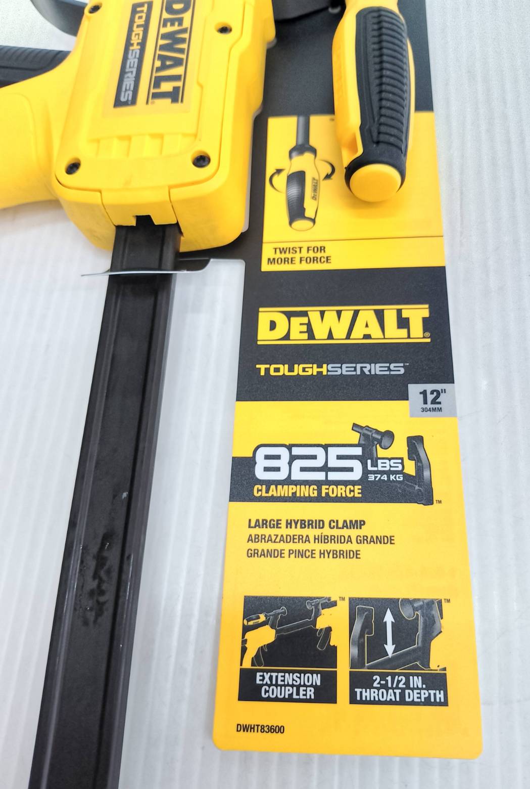 DEWALT รุ่น DWHT83600 แคลมป์ ไฮบริด DEWALT ขนาด 12 นิ้ว