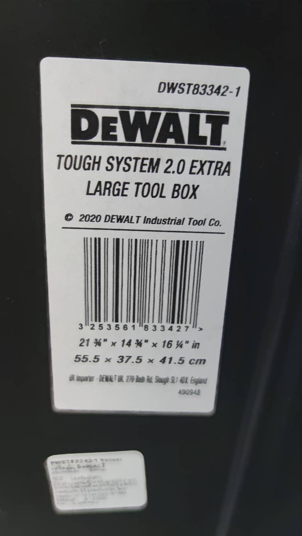 กล่องใส่เครื่องมือ DWST83342-1 DEWALT TOUGHSYSTEM2.0