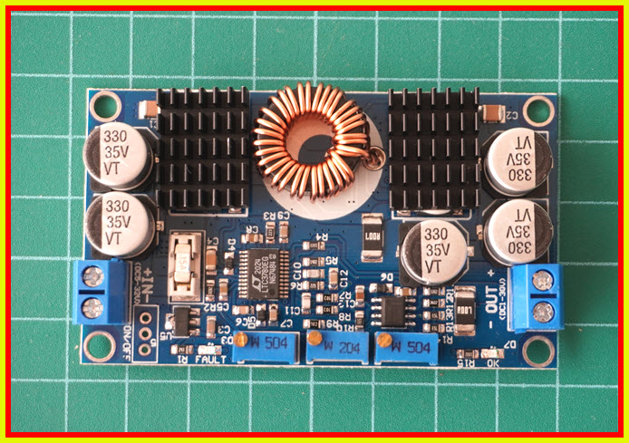 1x LTC3780 สเตปอัพ สเตปดาวน์ 5-32V เป็น 1-30V 10A