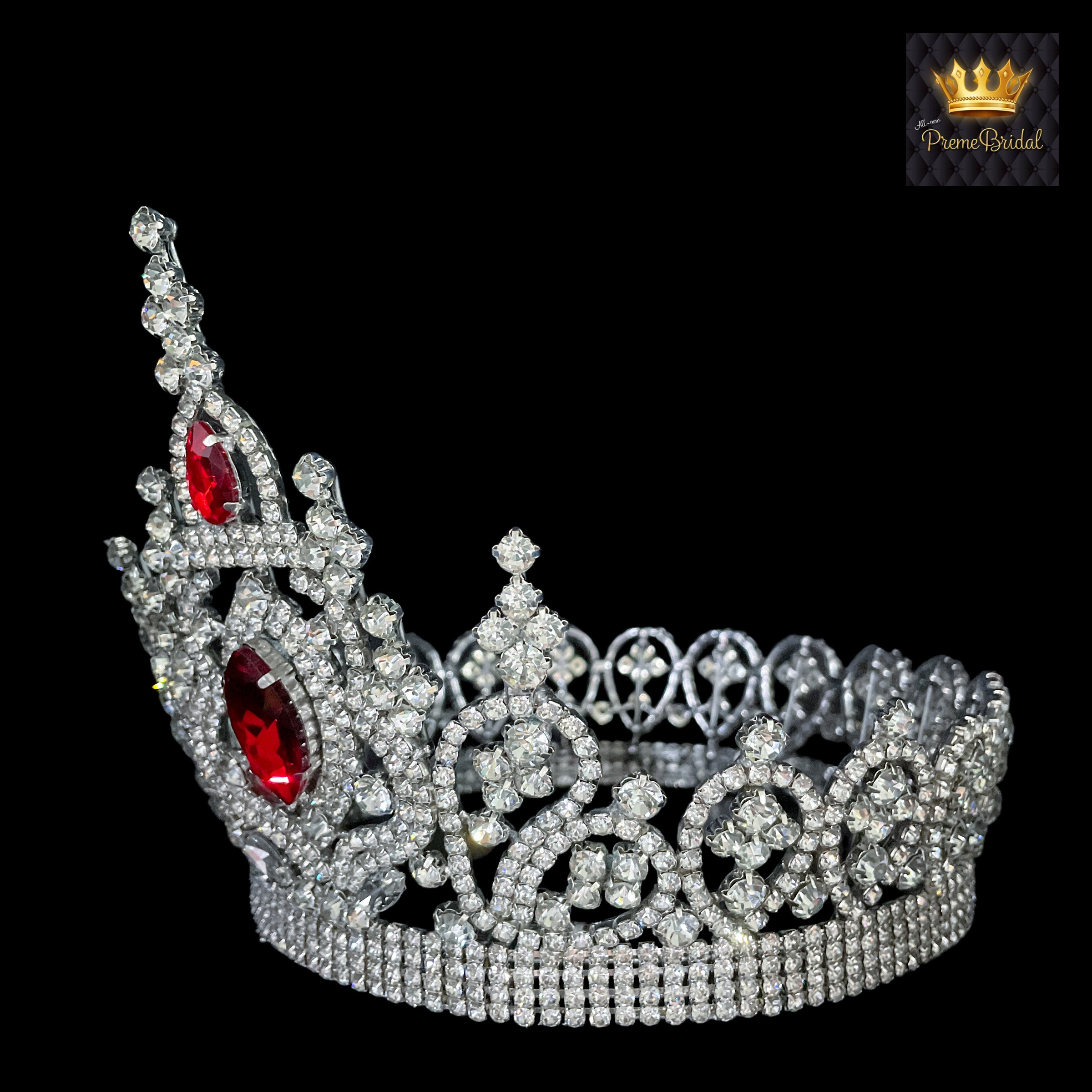 (พร้อมส่งจากไทย) มงกุฏ 107 สีแดง มงกุฎนางงาม มงกุฎเพชร มงกุฎประกวด สินค้าพร้อมส่ง ไม่ต้องรอนาน งานพรีเมี่ยม