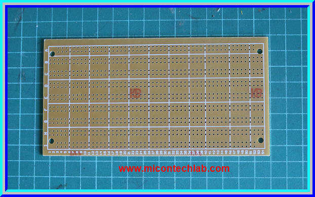 1x แผ่นพีซีบี UPC871 ขนาด 7.5 x14.4 ซม. แผ่นพีซีบีเอนกประสงค์