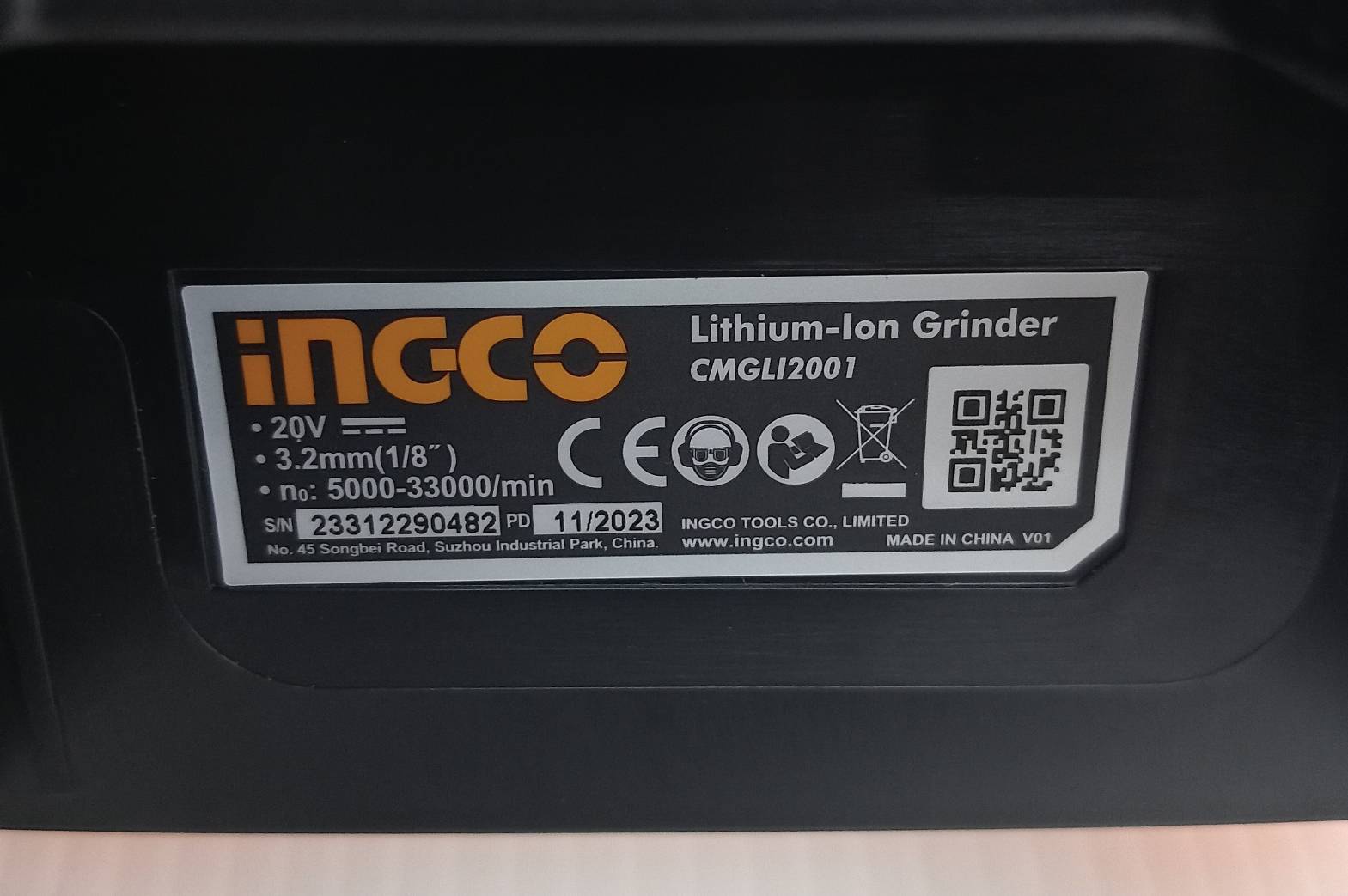 เจียรสายอ่อน20V CMGLI2001 INGCO (เครื่องเปล่า)