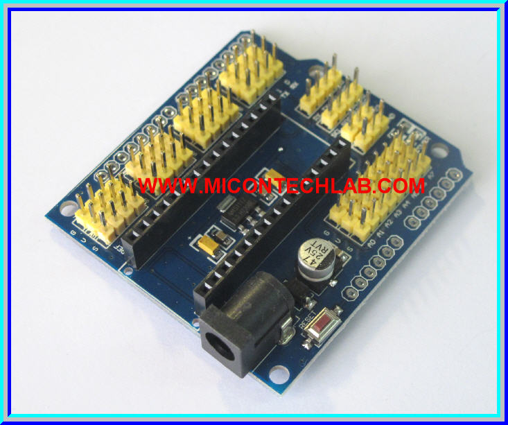 1x บอร์ดชีลด์ขยายขา Nano I/O Expansion สำหรับเสียบบอร์ด Nano