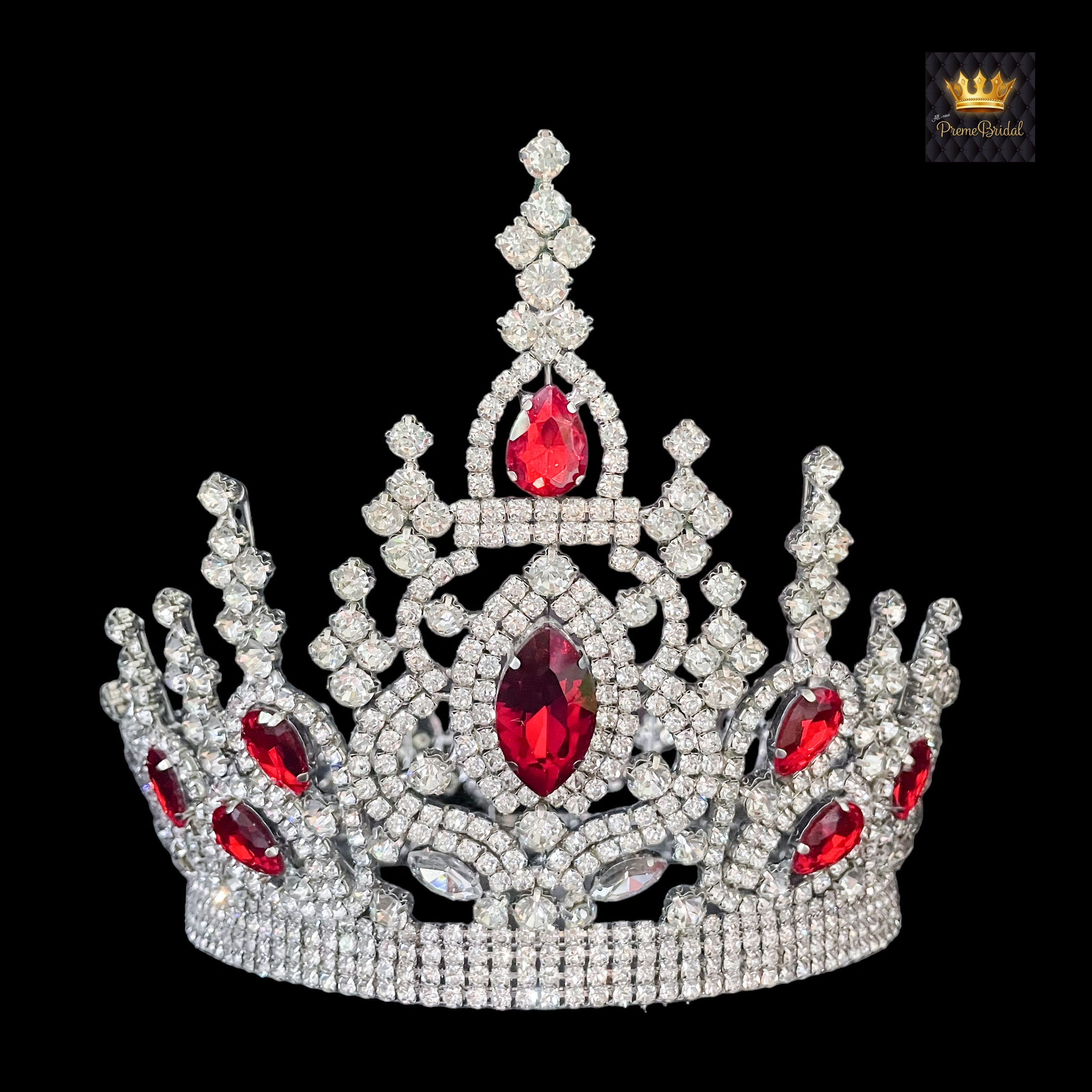 (พร้อมส่งจากไทย) มงกุฏ 108 สีแดง มงกุฎนางงาม มงกุฎเพชร มงกุฎประกวด สินค้าพร้อมส่ง ไม่ต้องรอนาน งานพรีเมี่ยม