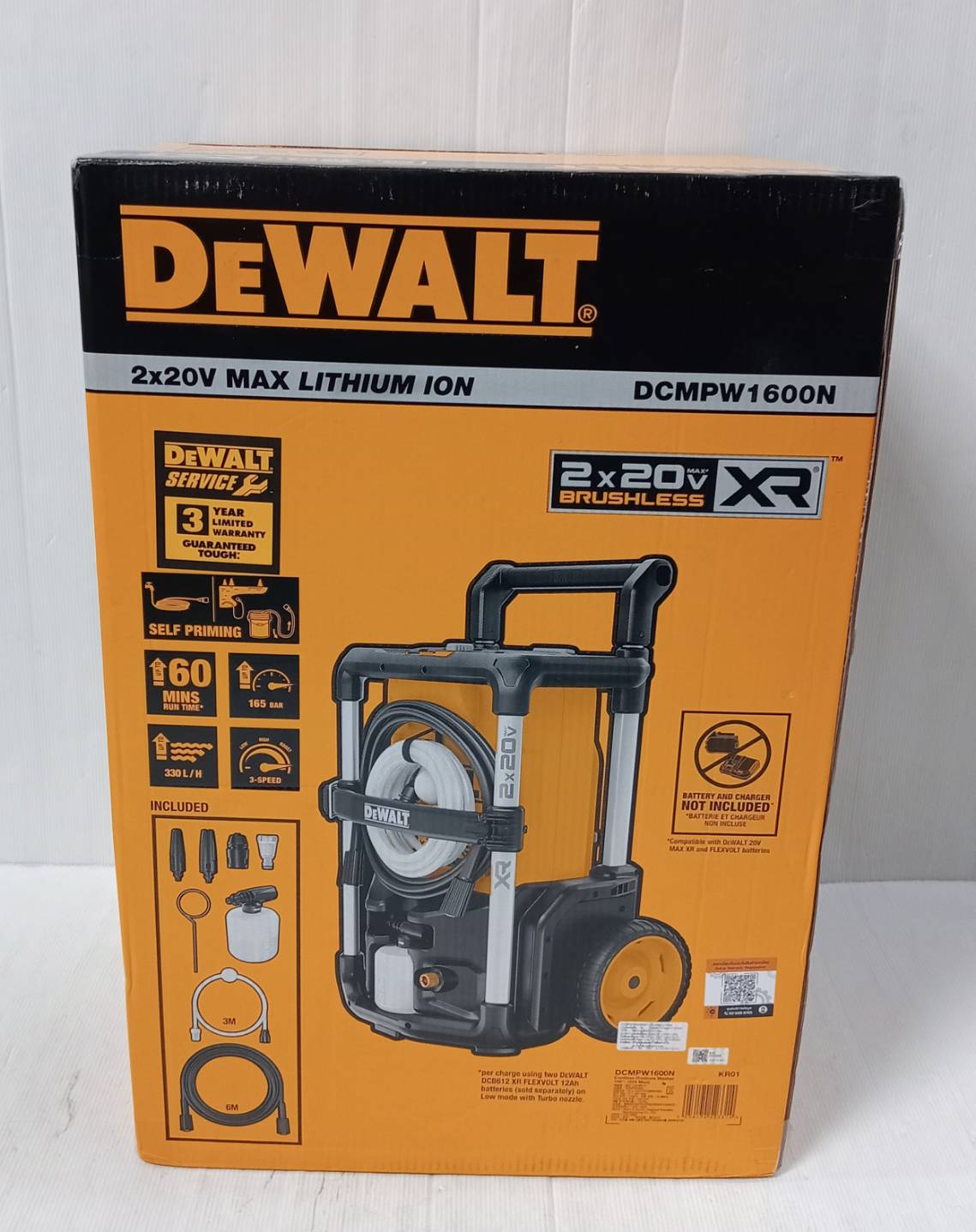 เครื่องฉีดน้ำ110Bar. 18V+18V DCMPW1600 DEWALT