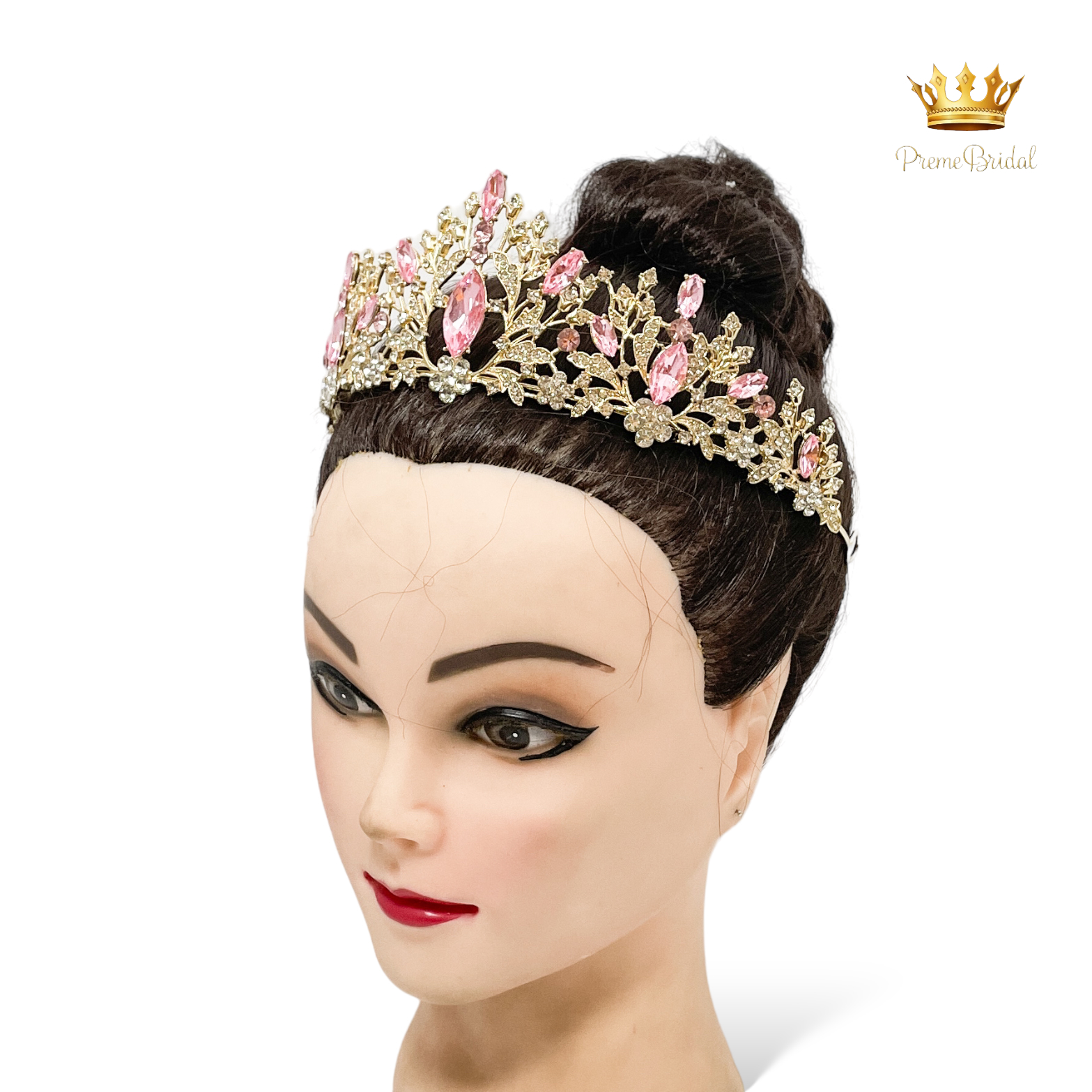 (พร้อมส่ง) เทียร่า 236 สีชมพู มงกุฎนางงาม มงกุฎเจ้าหญิง งานสวย ปราณีต QCเพชรทุกเม็ด สินค้าพร้อมส่งจากไทย