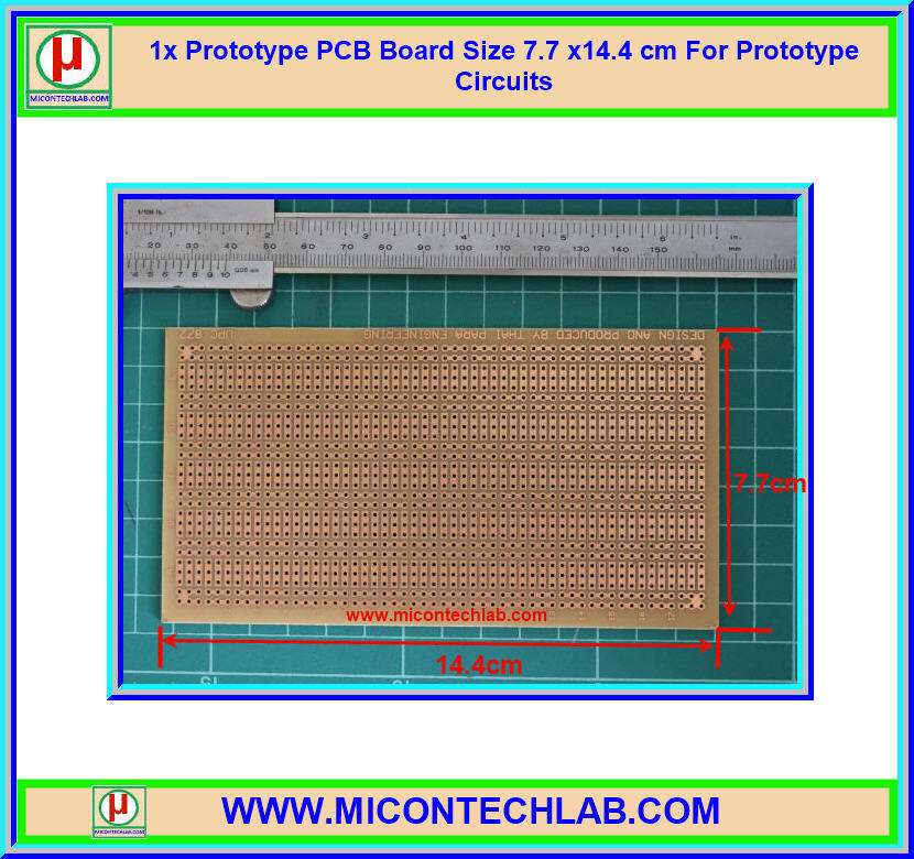 1x แผ่นปริ้นท์พีซีบี UPC872 ขนาด 7.7 x14.4 ซม. (PCB)