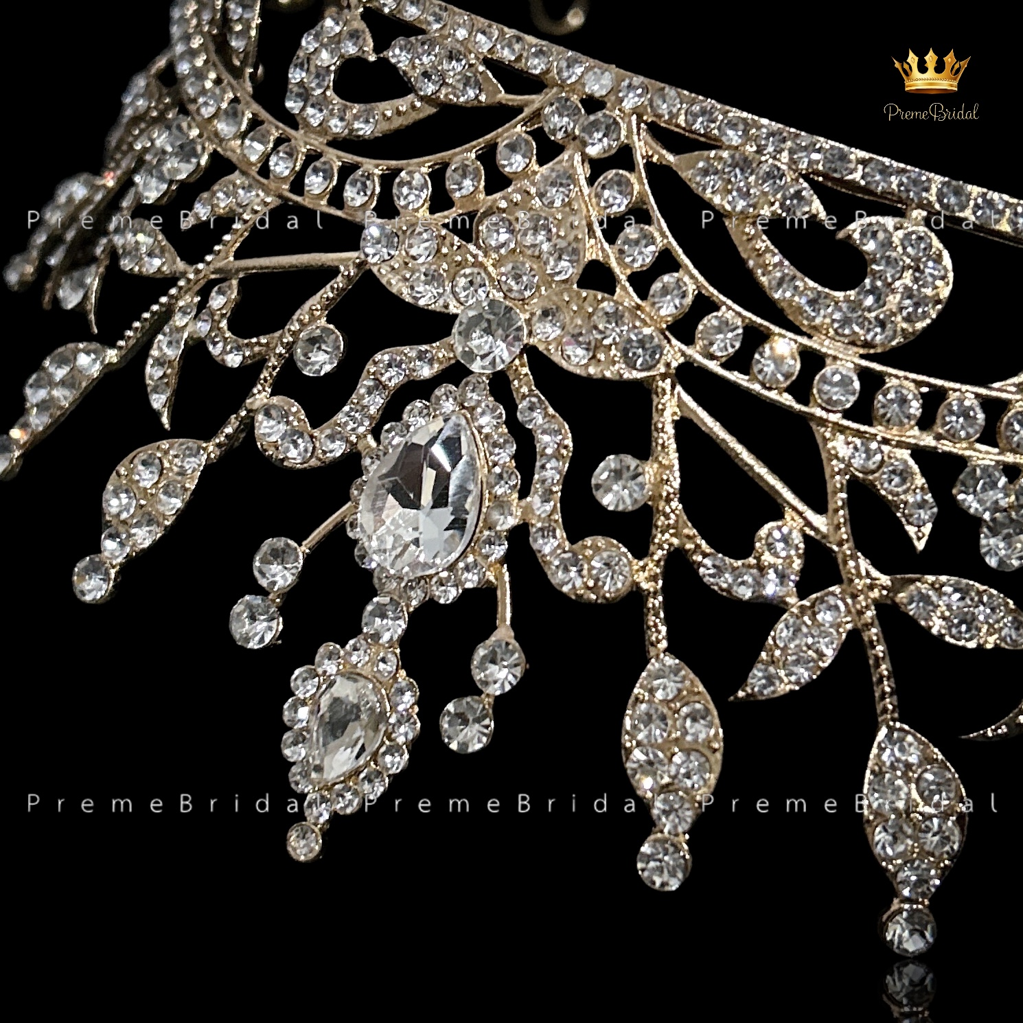 (พร้อมส่ง) เทียร่า 441 มงกุฎครึ่งหัว งานเจ้าสาว งานประกวด สวย ปราณีต QCเพชรทุกเม็ด สินค้าพร้อมส่งจากไทย