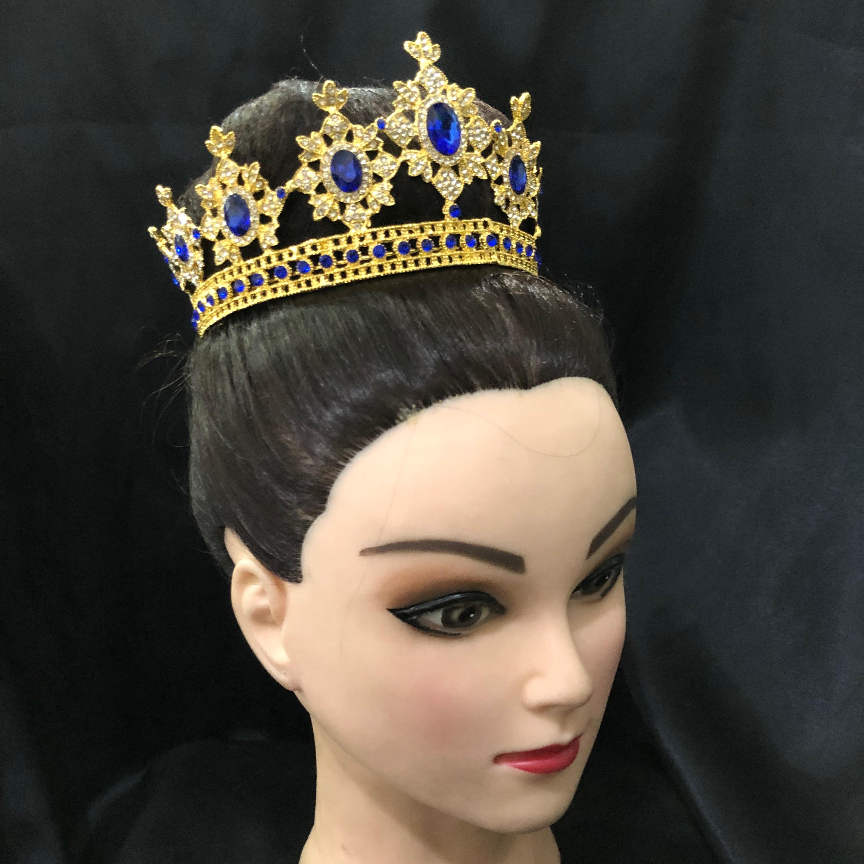 (พร้อมส่ง) มงกุฏ 050 น้ำเงิน