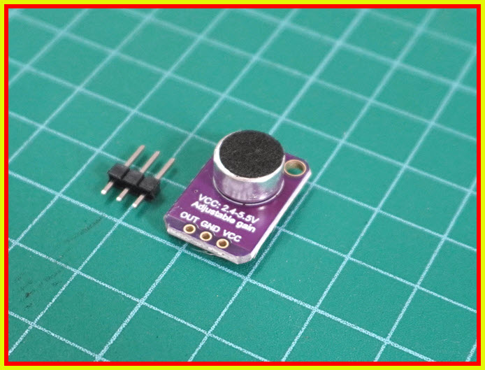 1x MAX4466 ไมโครโฟนที่สามารถปรับเกณฑ์ขยายได้ GY-MAX4466