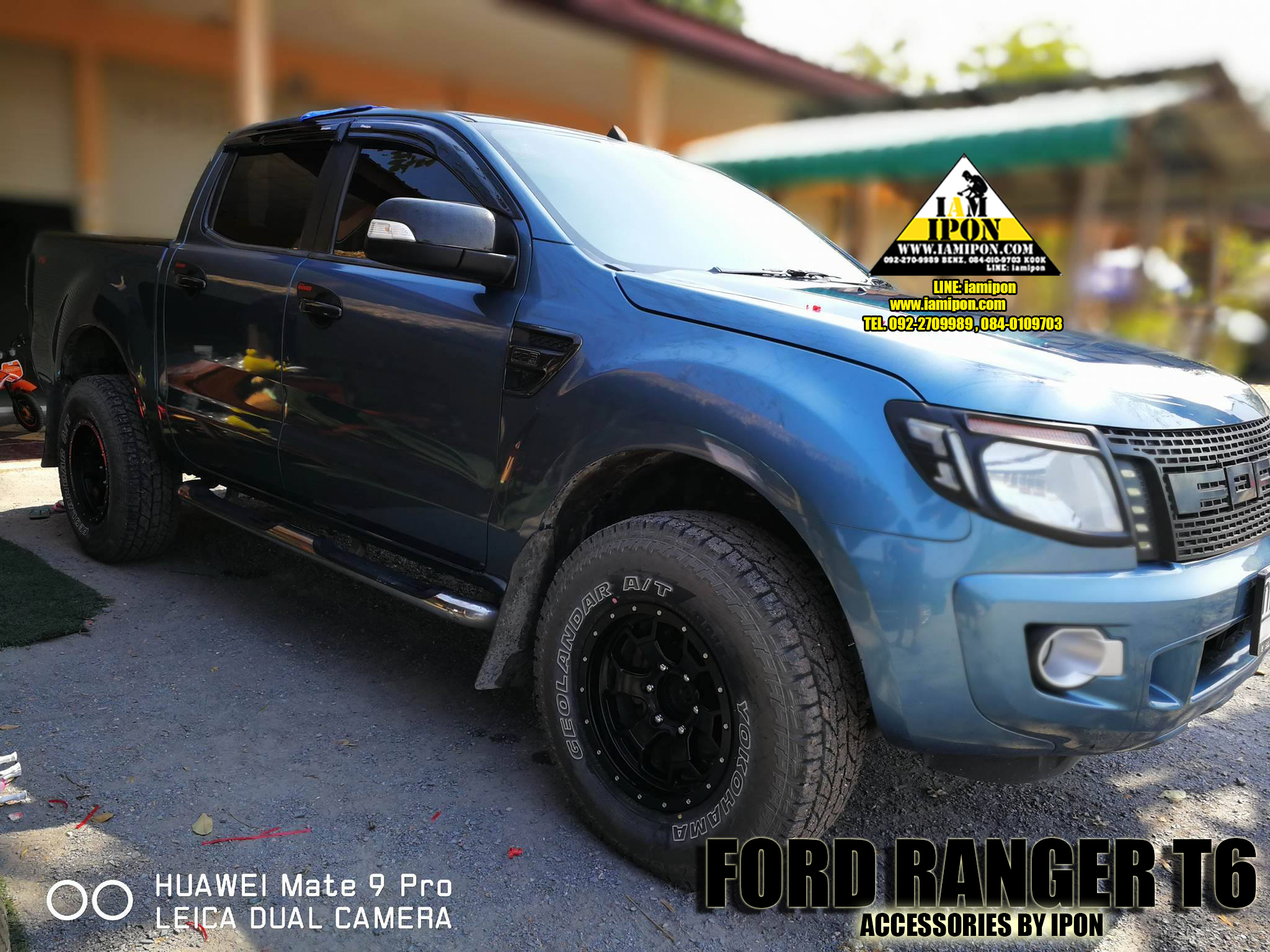 HEAD LAMP COVER FORD RANGER T6 FLATBLACK ครอบไฟหน้าดำด้านฟอร์ดเรนเจอร์ T6