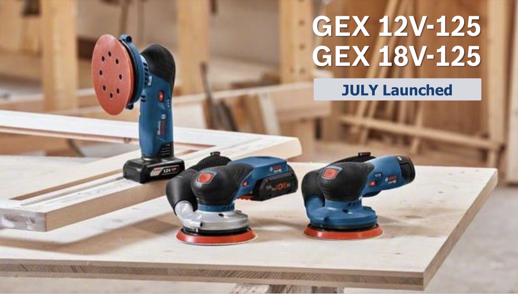 ขัดกระดาษทรายกลม5" 18V GEX185-Li BOSCH SOLO