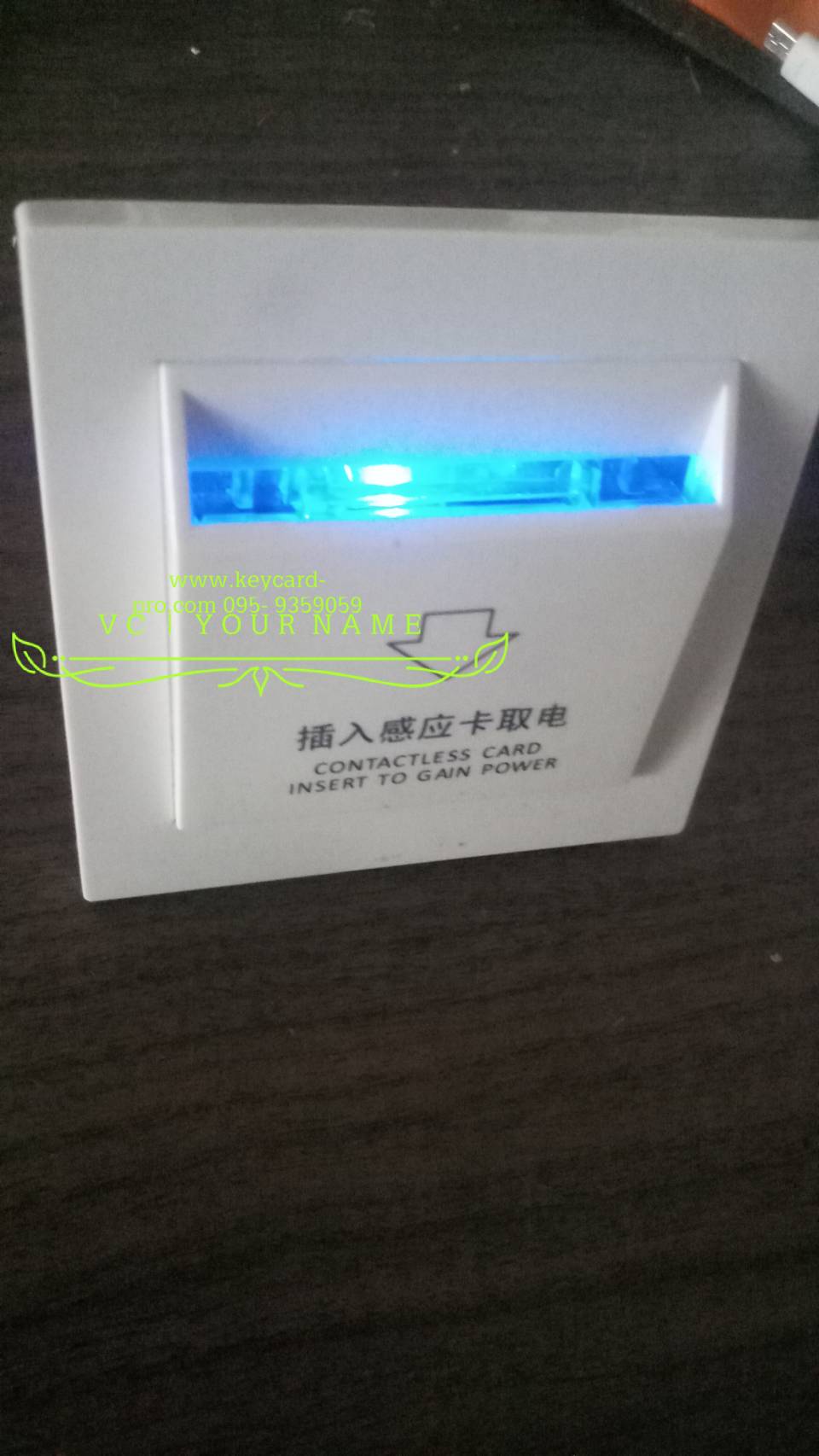 สวิตซ์ตัดไฟในห้องพักรุ่นใหม่มีไฟLED