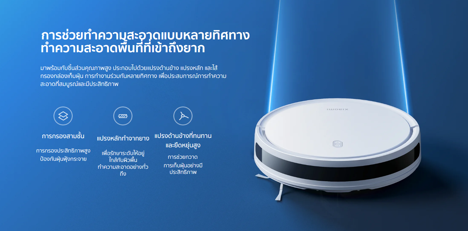หุ่นยนต์ดูดฝุ่นและถูพื้น