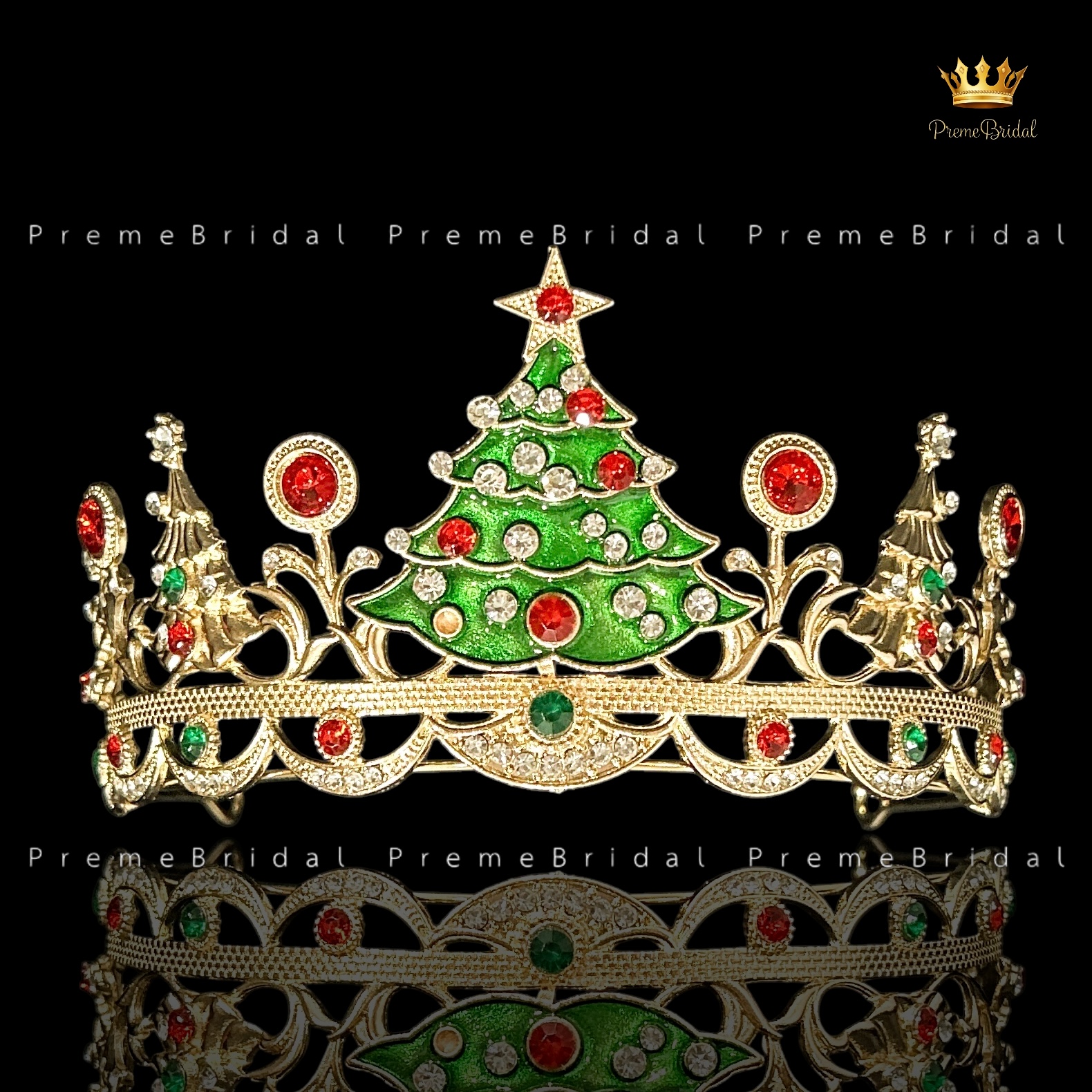 (พร้อมส่ง) มงกุฎคริสต์มาส 007 งานสวย ปราณีต QCเพชรทุกเม็ด สินค้าพร้อมส่งจากไทย