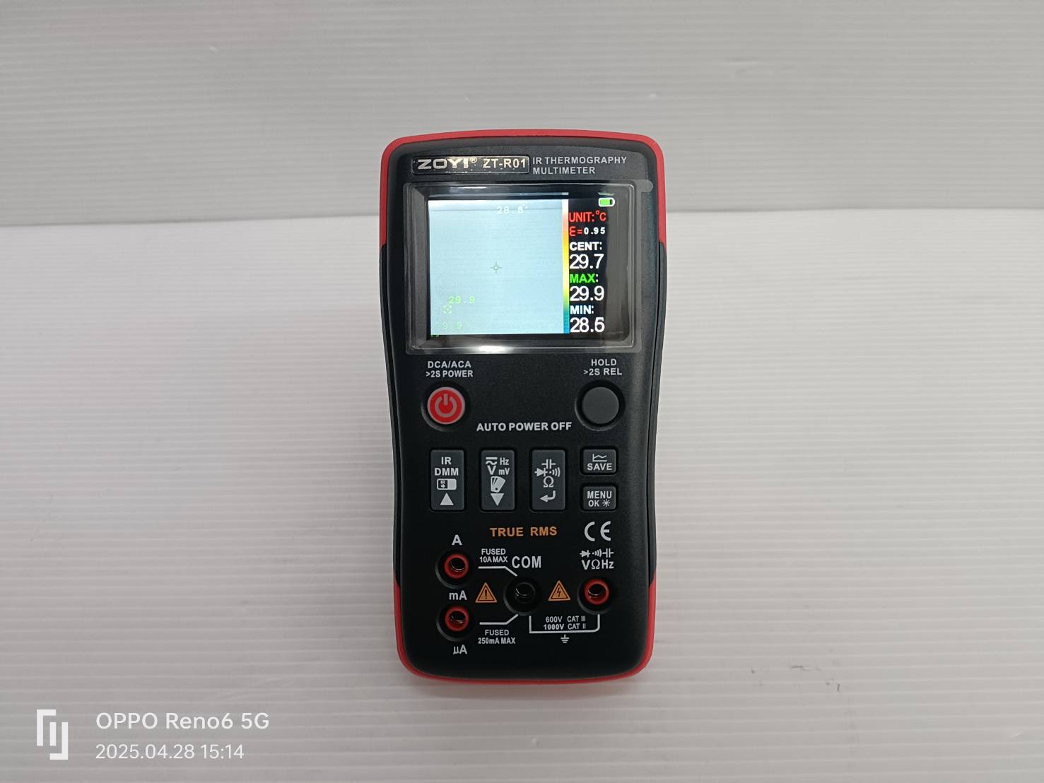 มัลติมิเตอร์+เทอร์โมมิเตอร์IR ZT-R01 ZOYI