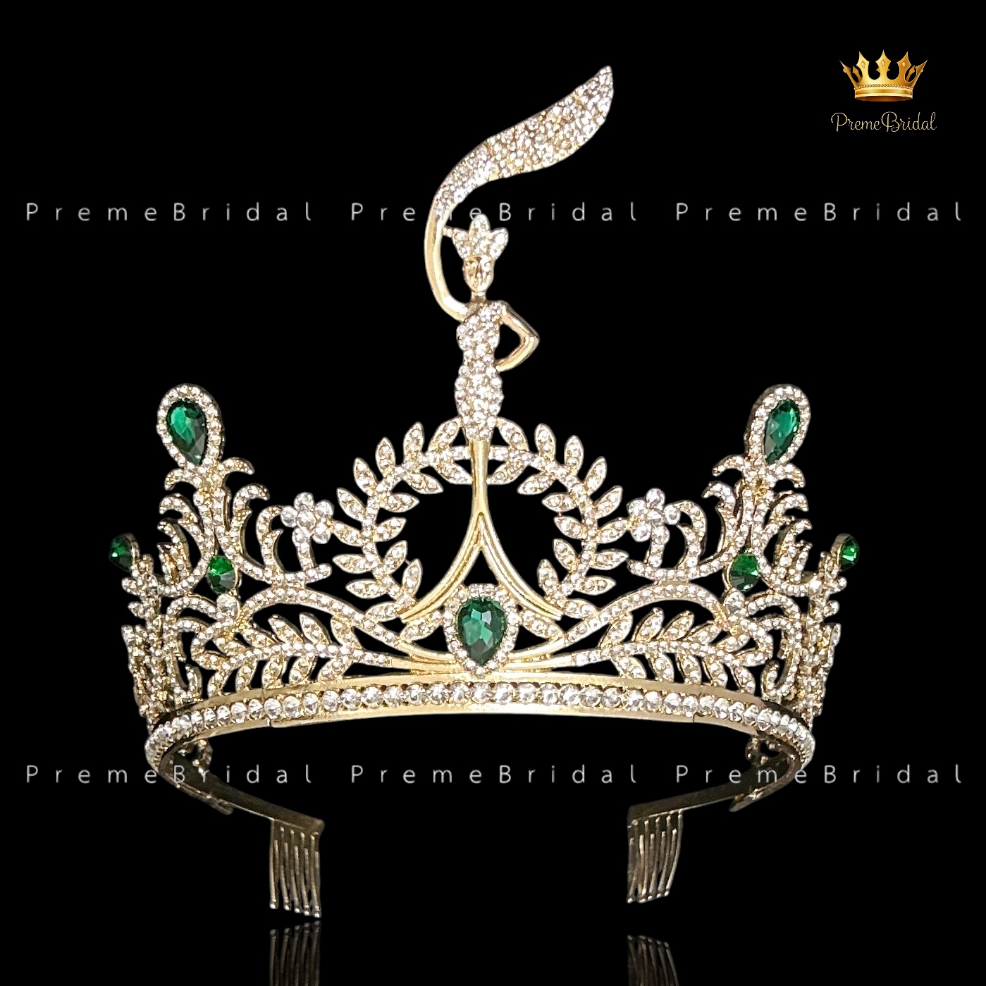 (พร้อมส่ง) เทียร่า 426 มงกุฎเพชรมิสแกรนด์ ครึ่งหัว งานสวย ปราณีต QCเพชรทุกเม็ด สินค้าพร้อมส่งจากไทย