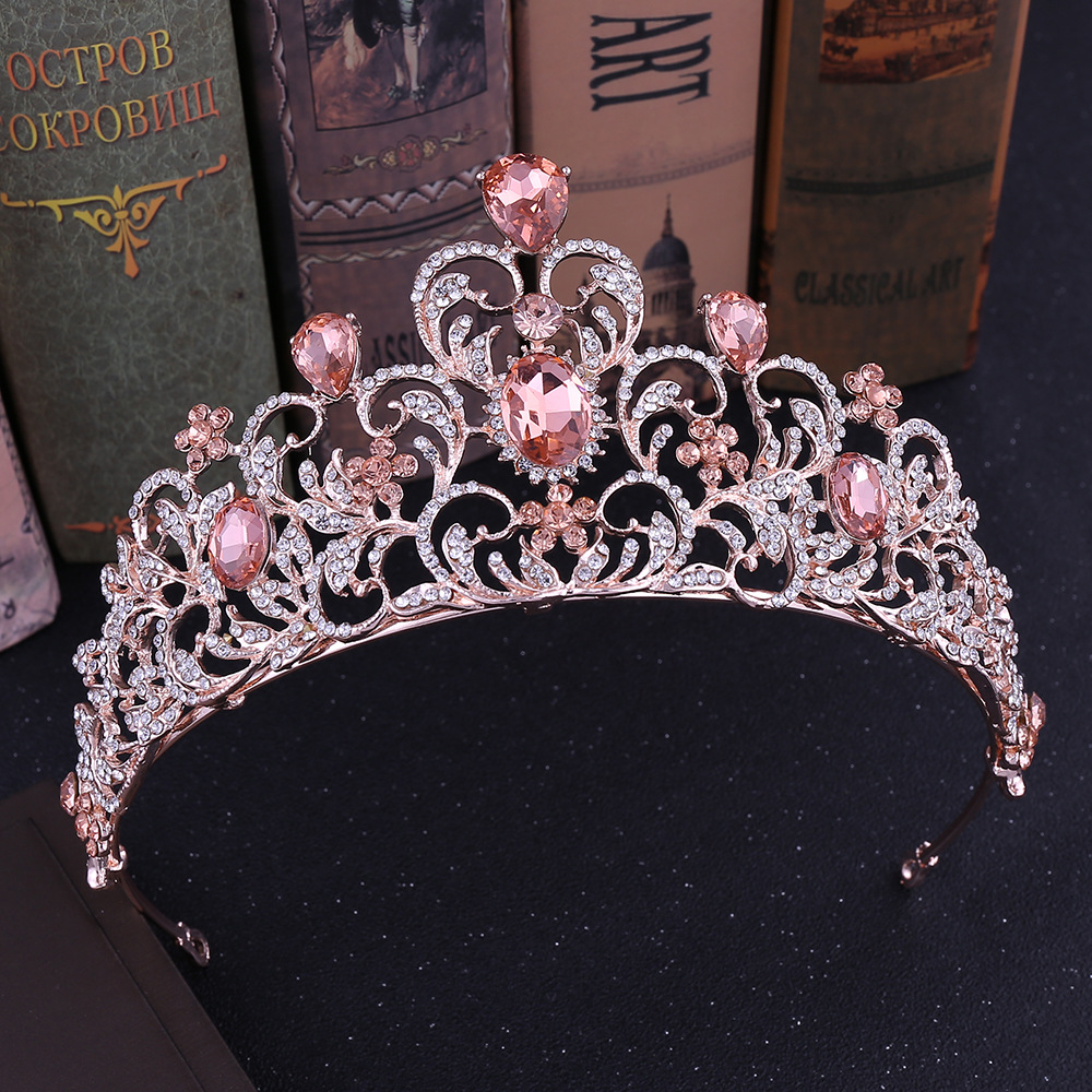 (พร้อมส่ง) เทียร่า 168 สี pink gold