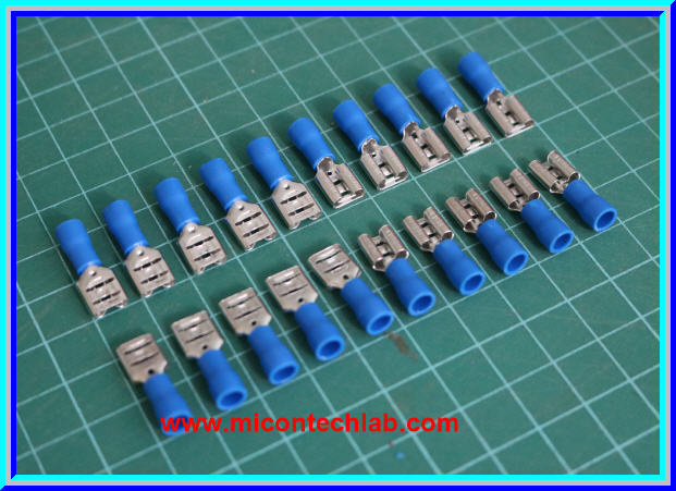 20x หางปลาตัวเมีย ขนาด 6.3 มม. สีน้ำเงิน