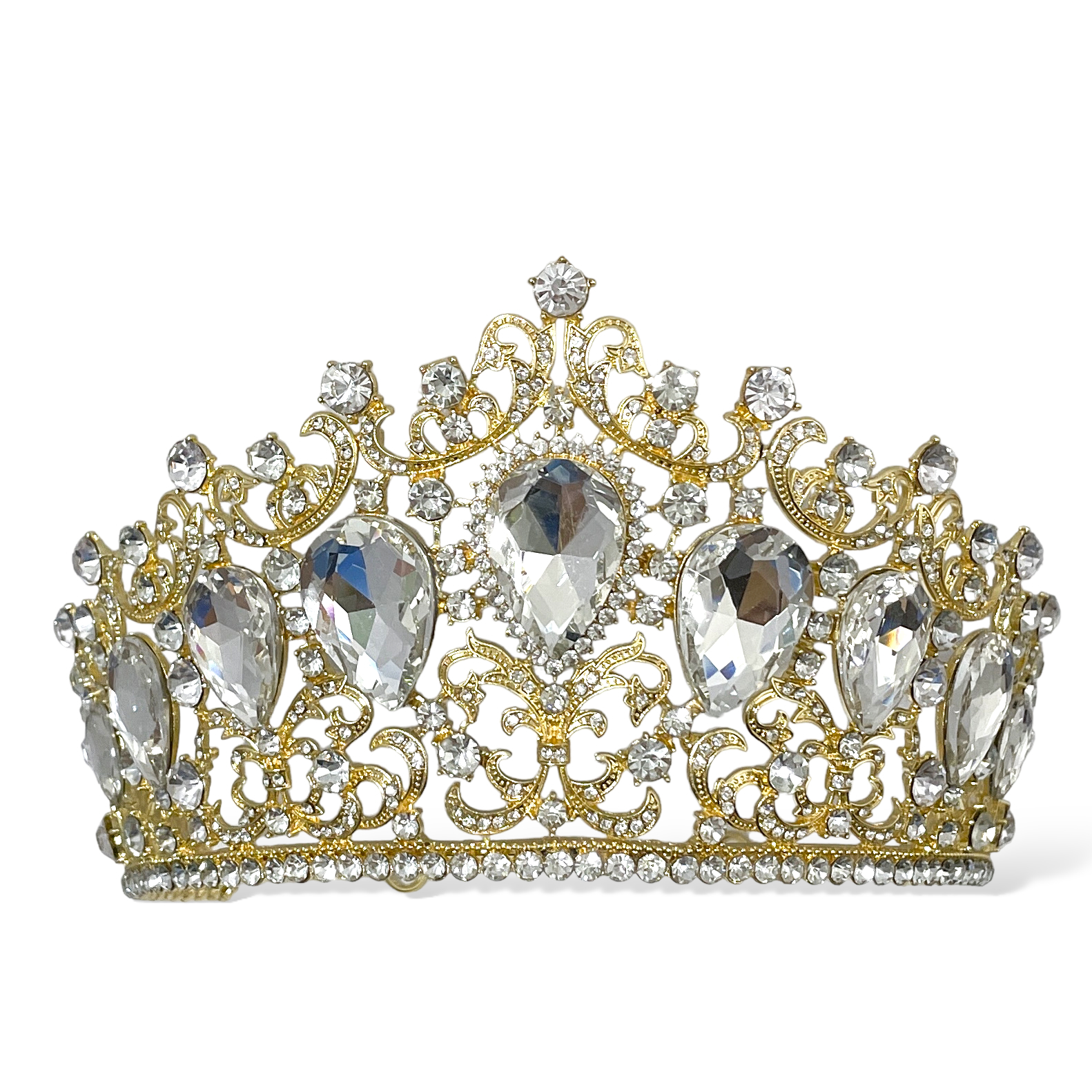 (พร้อมส่ง) เทียร่า 378 สีทอง งานสวย ปราณีต QCเพชรทุกเม็ด สินค้าพร้อมส่งจากไทย