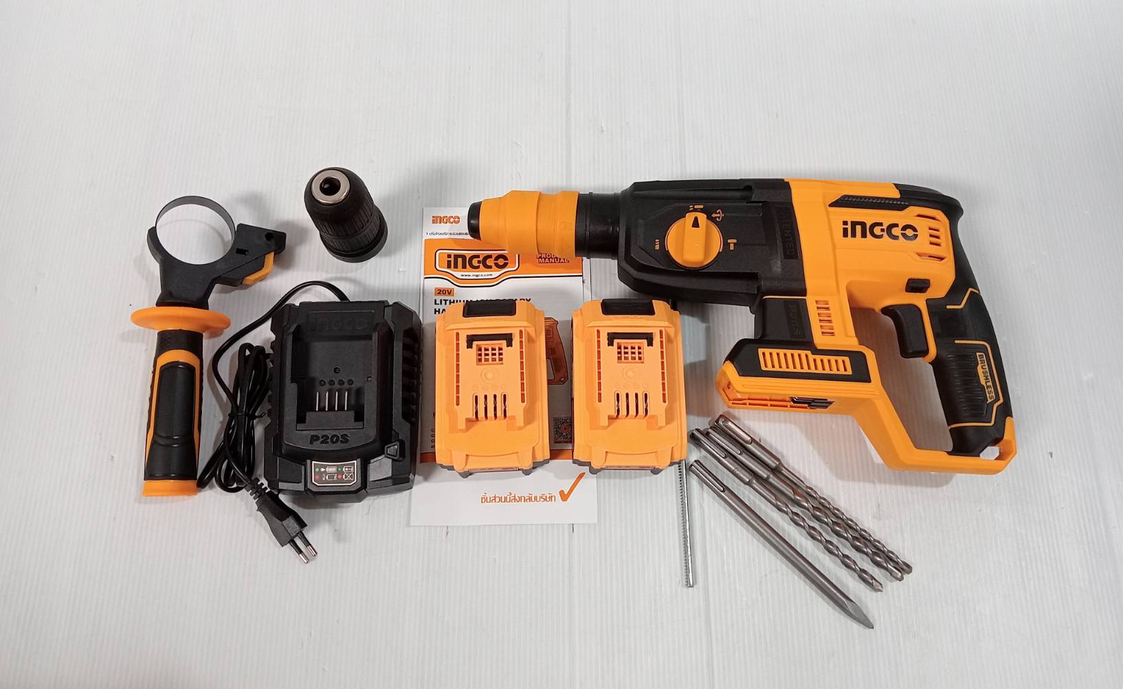 สว่านโรตารี่3ระบบ CRHLI202289 INGCO (ครบชุด ถอดหัวได้)