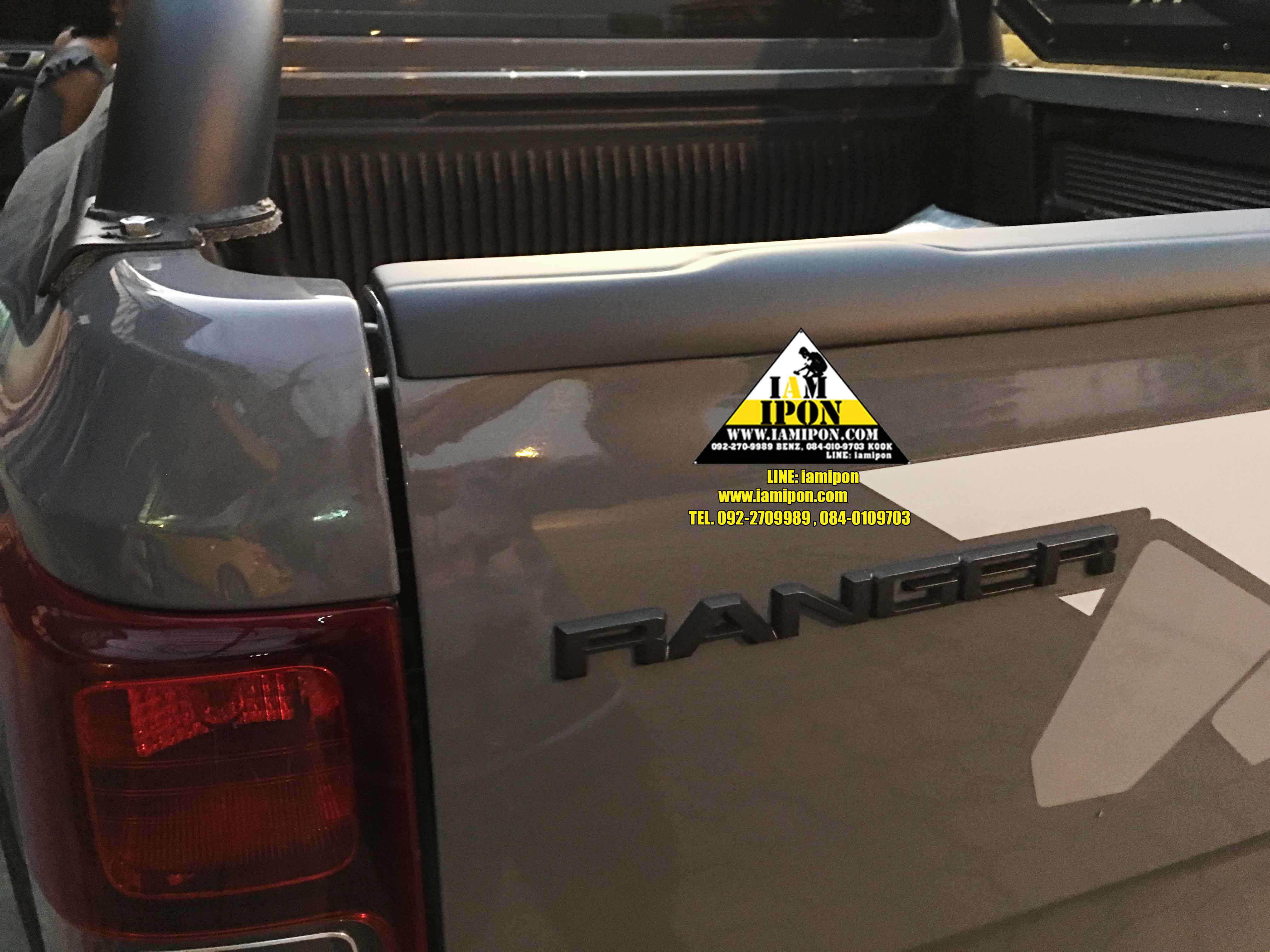 EGDE PROTECTOR PICKUP FULL FORD RANGER RAPTER FLATBLACK กันรอยขอบกระบะดำด้านฟอร์ดเรนเจอร์แร็ปเตอร์